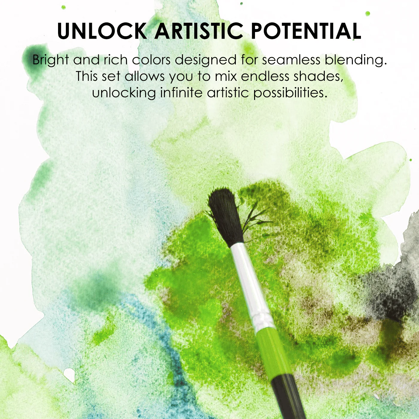 Pocket Watercolor Set of 12 with Brush: Forest Colors - Image 6