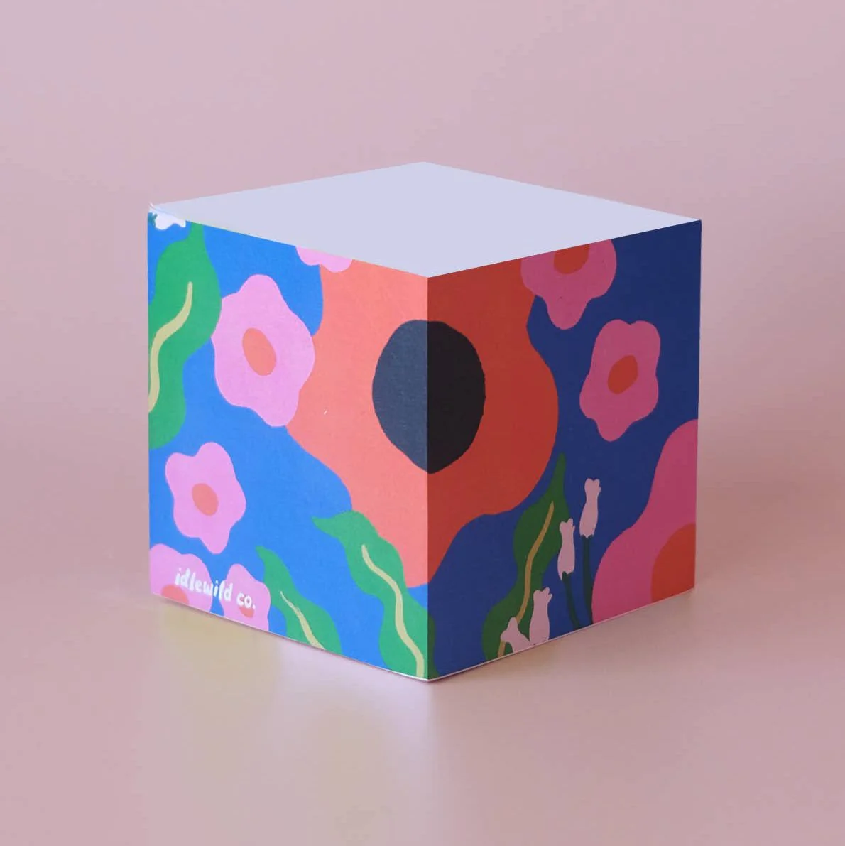 Wavy Daisy Sticky Note Cube