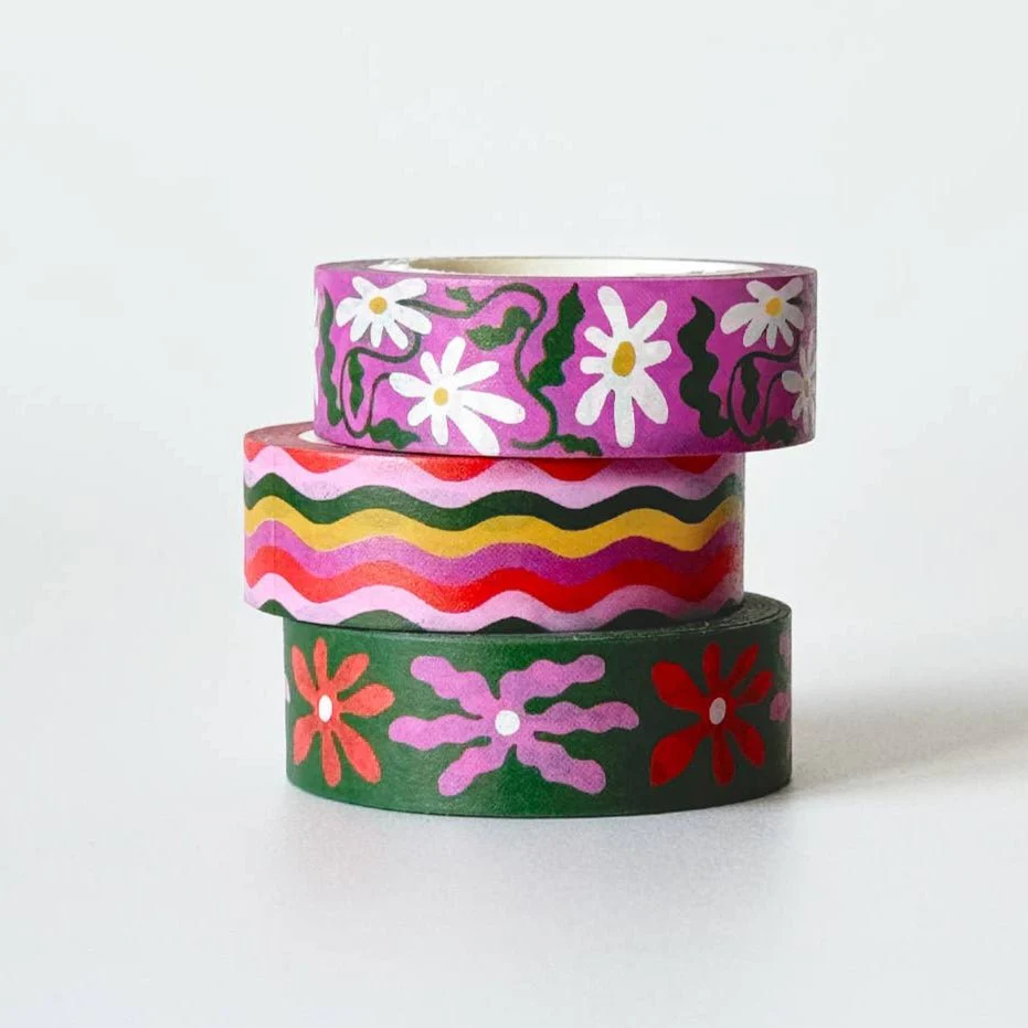 Wavy Daisy Washi Tape - Image 3