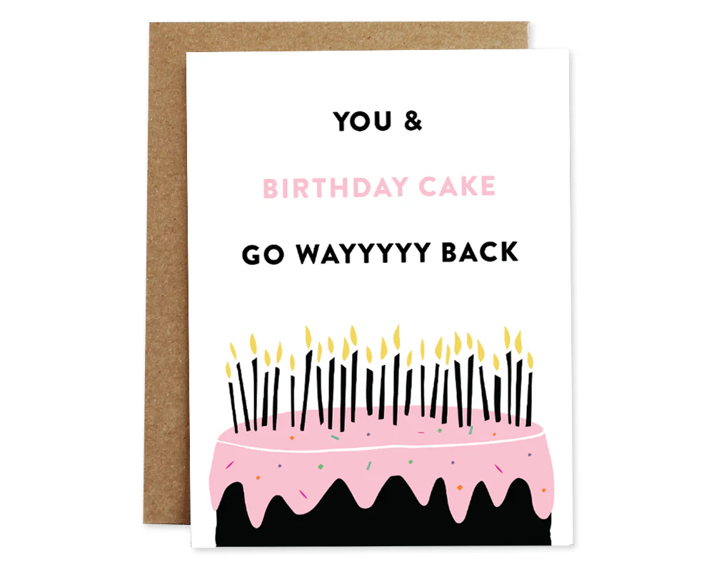 Way Back Birthday Card