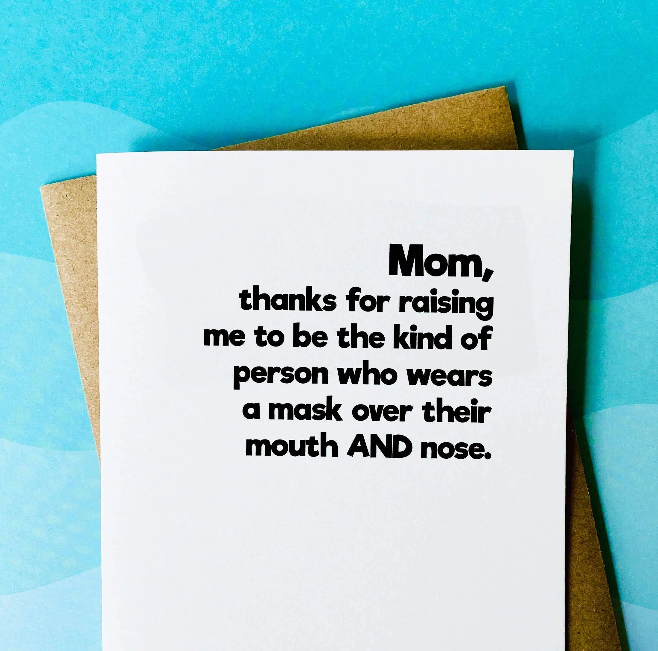 Wearing a Mask Properly Card