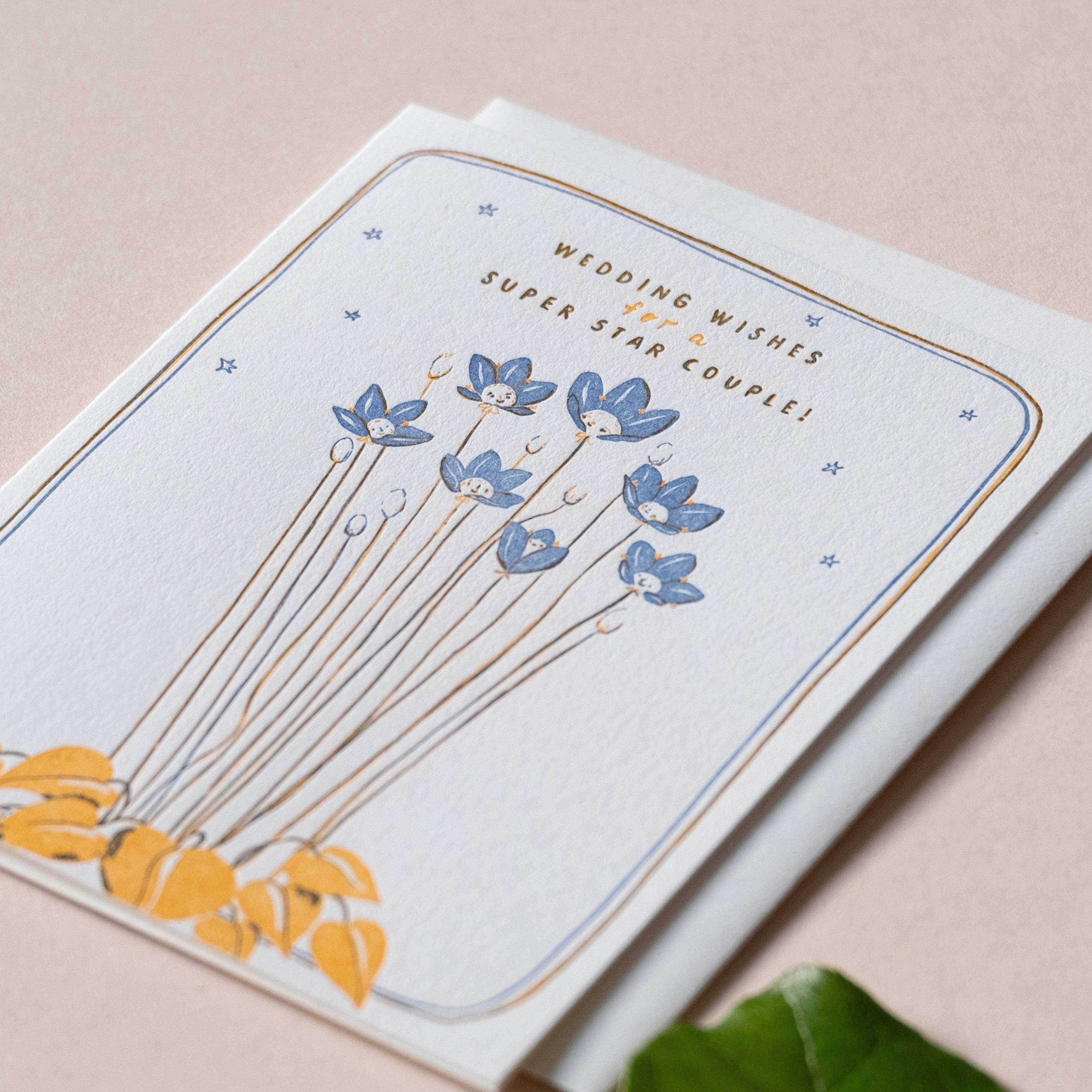 Alpine Bog Stars Wedding Card - Image 2