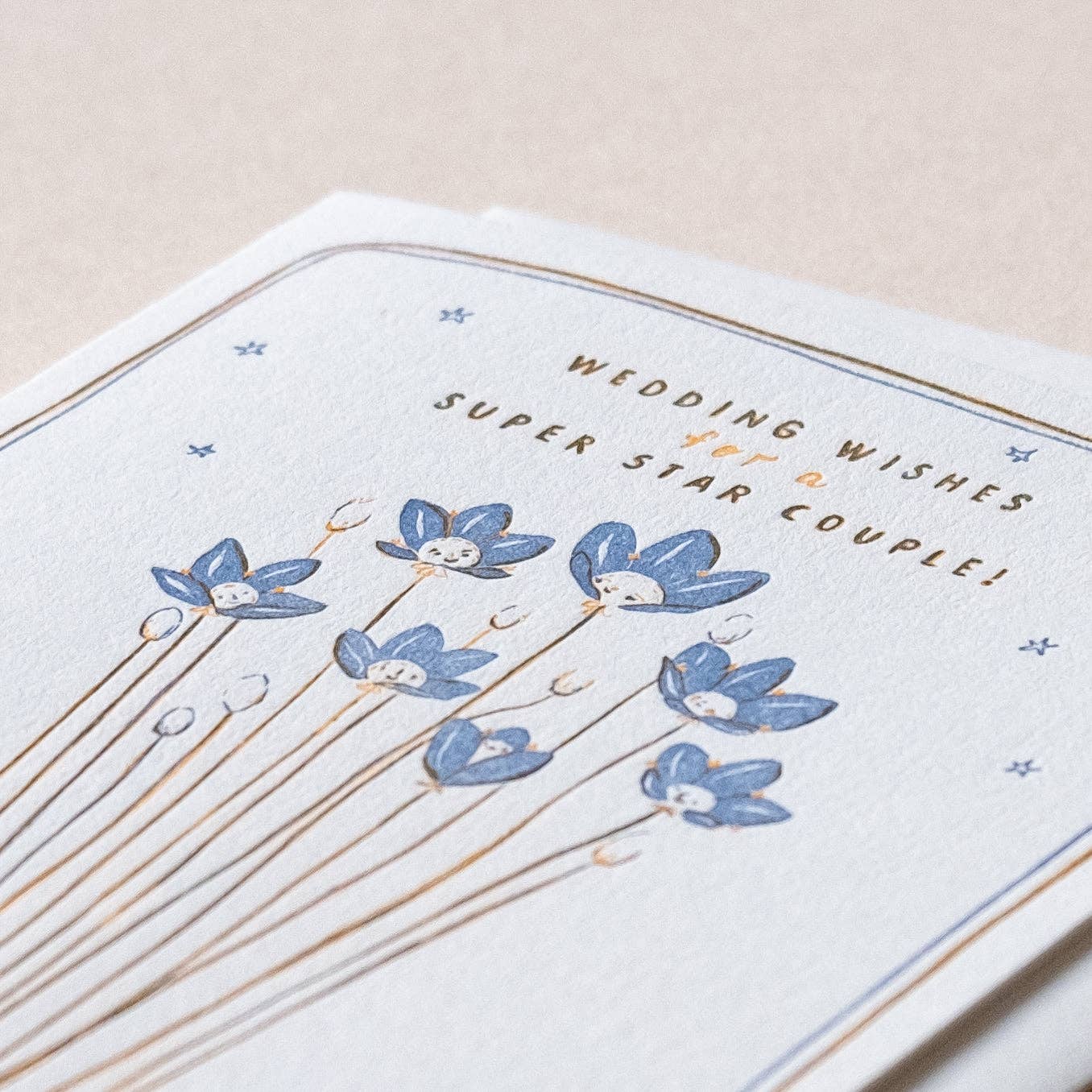 Alpine Bog Stars Wedding Card - Image 3