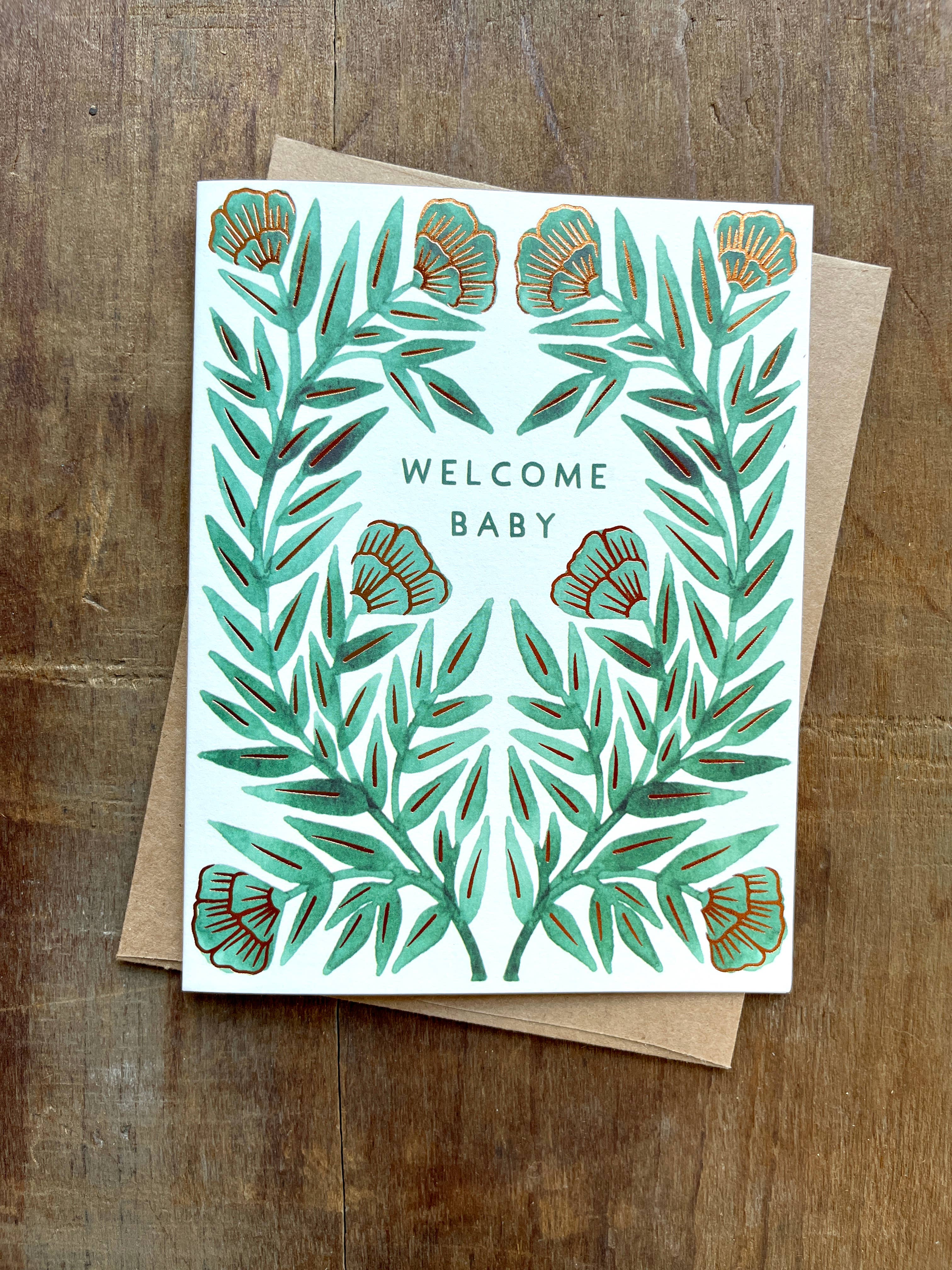 Welcome Baby Foil Card