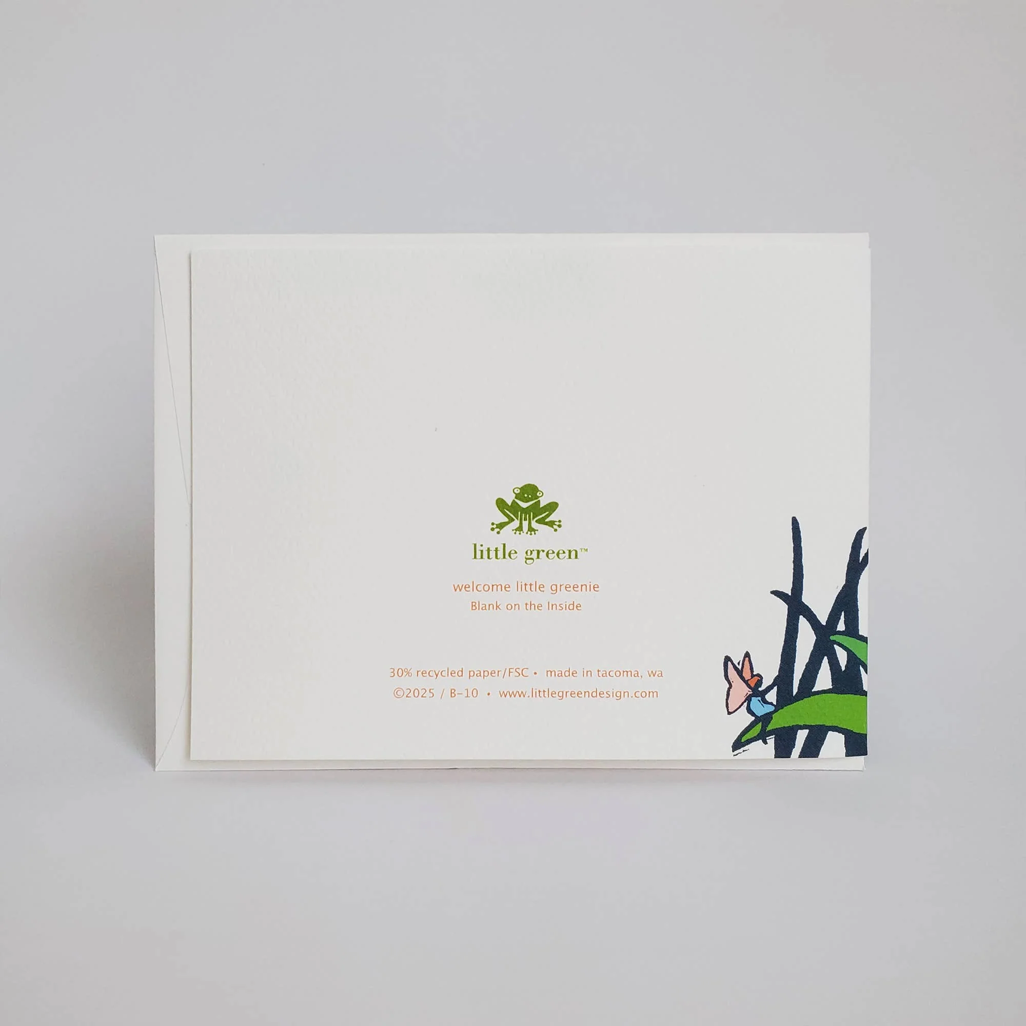 Welcome Little Greenie Baby Card - Image 2