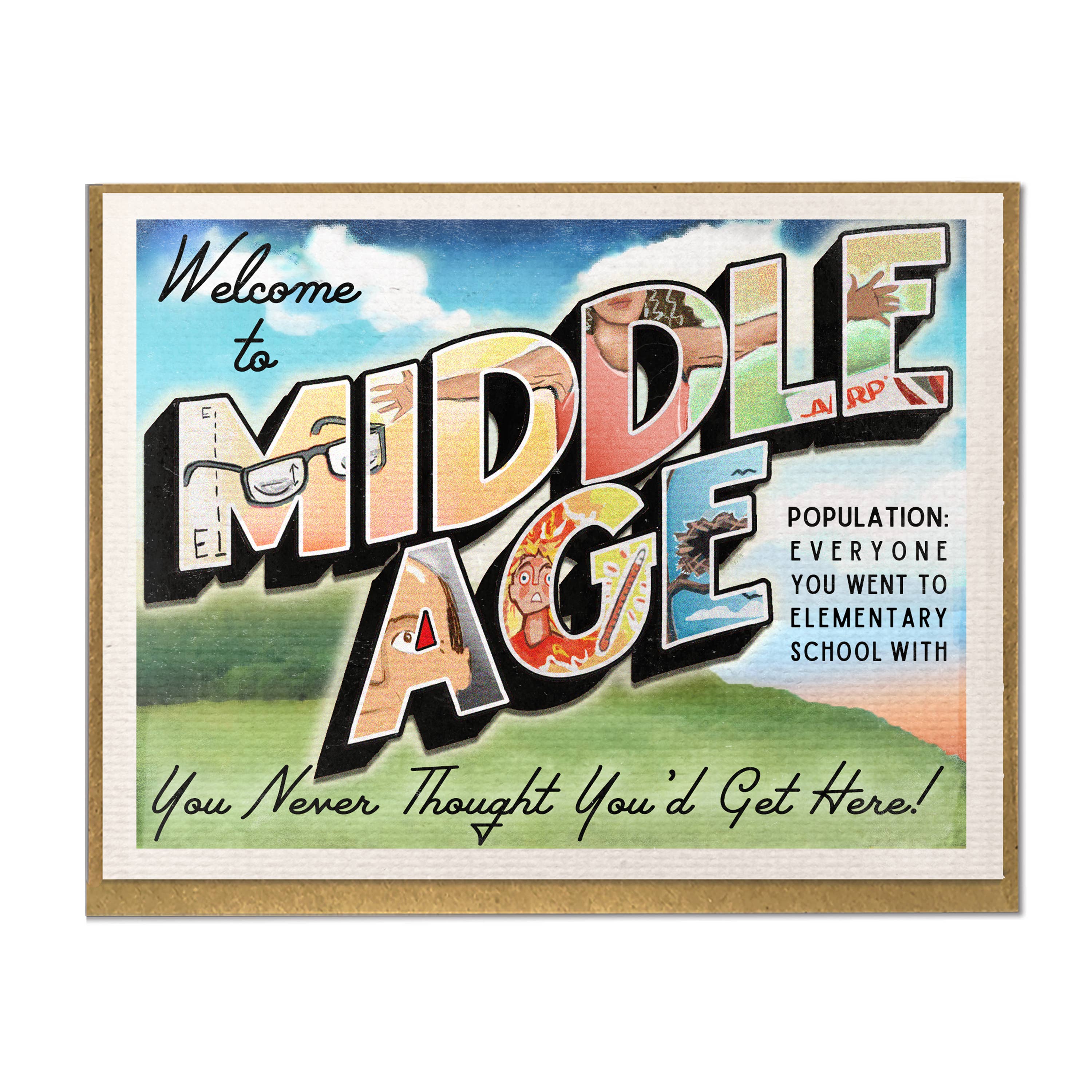 Welcome to Middle Age Birthday Card - Image 2