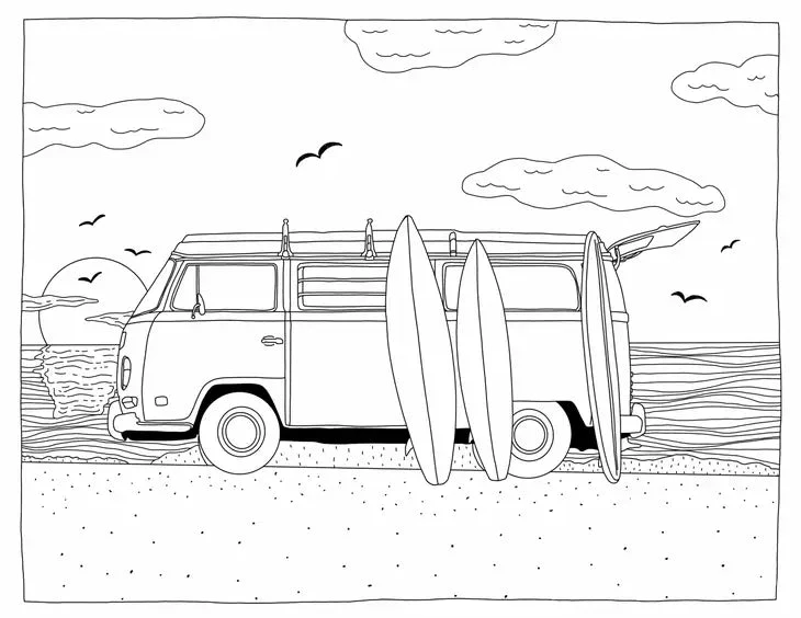 West Coast Wonderful Coloring Book - Image 4