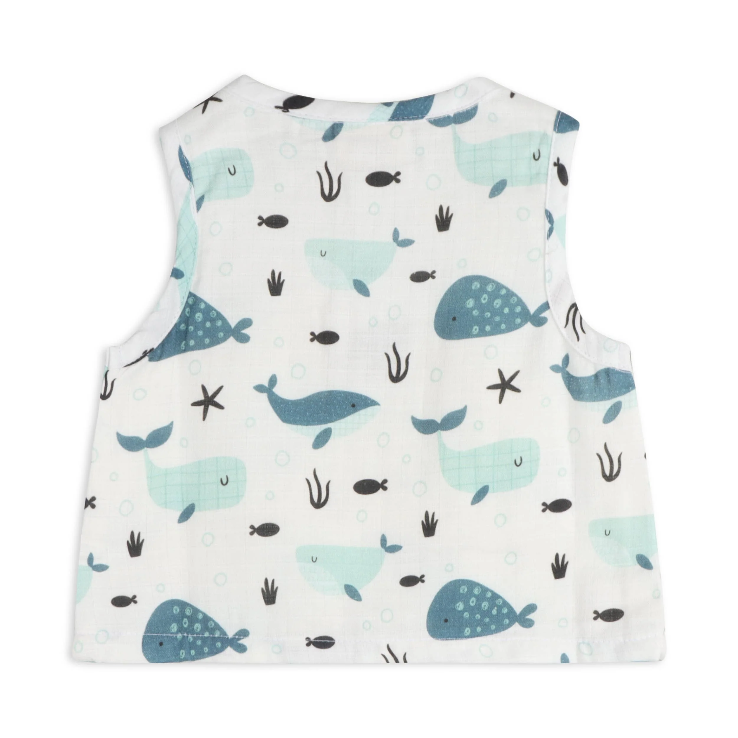 Whales Top + Shorts Baby Set - Image 2