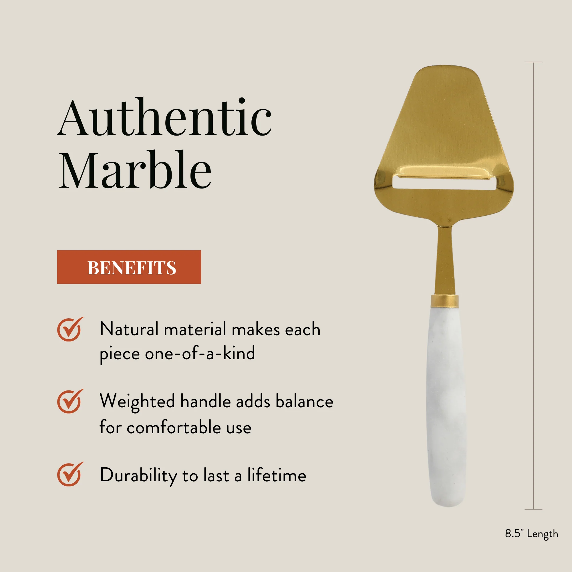 Handheld Cheese Plane/Slicer, White Marble - Image 2