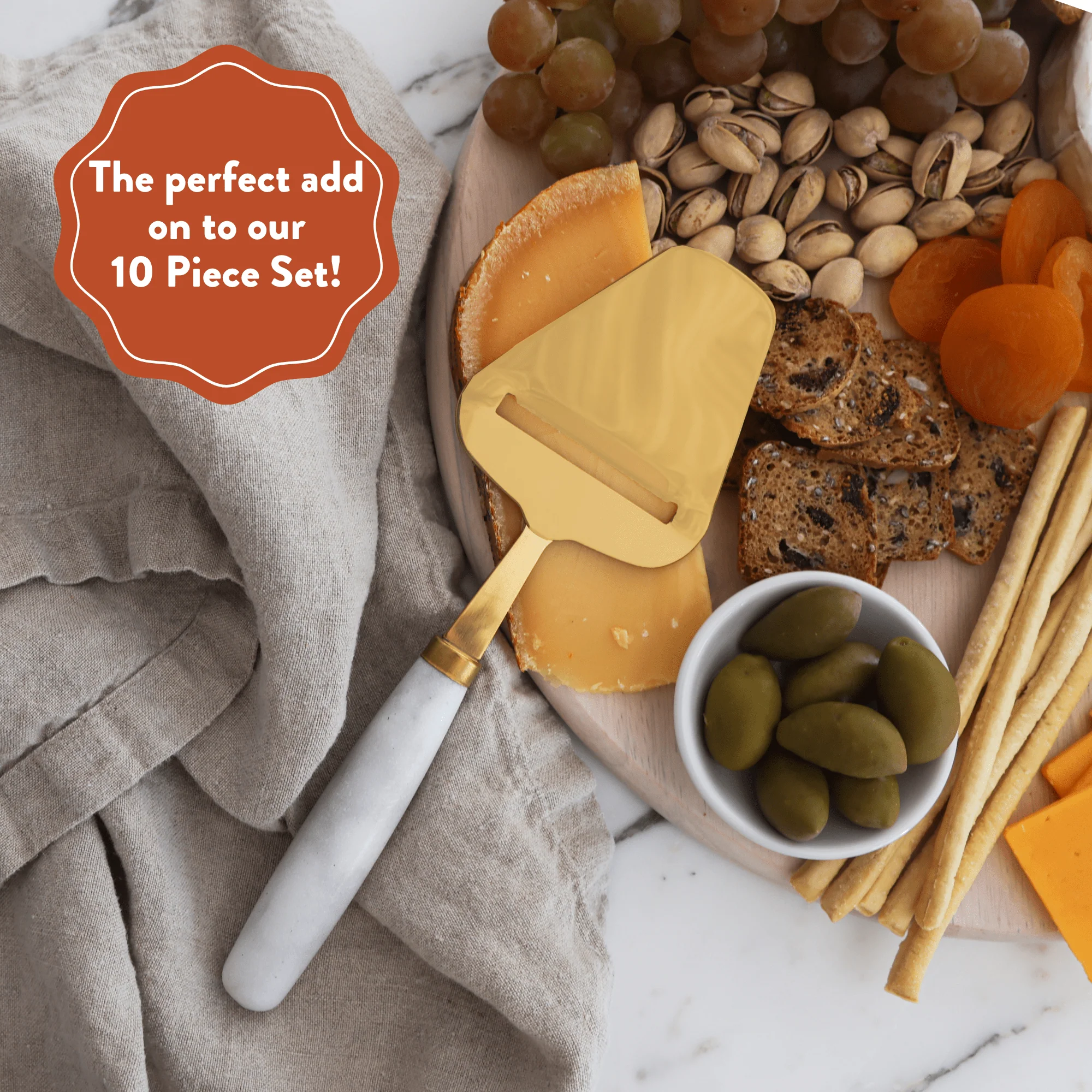Handheld Cheese Plane/Slicer, White Marble - Image 5