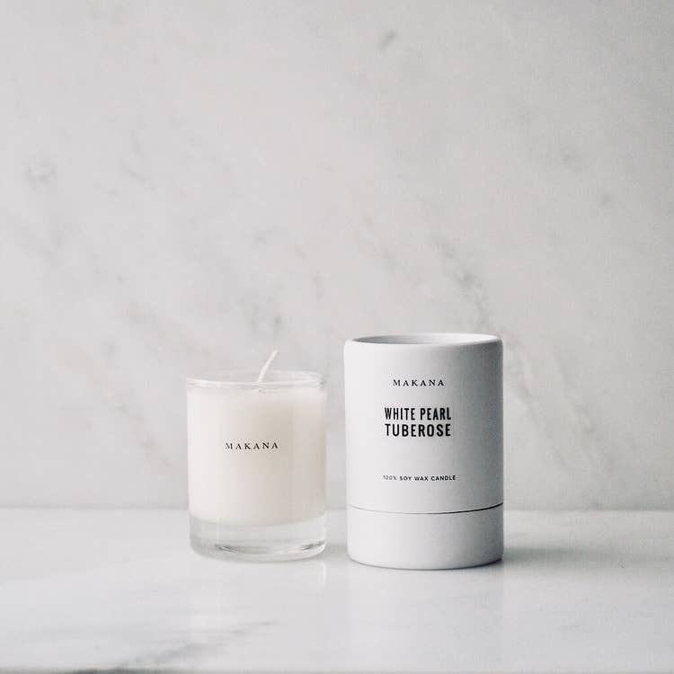 White Pearl Tuberose Candle - Image 3