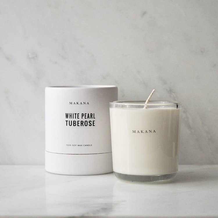 White Pearl Tuberose Candle - Image 4