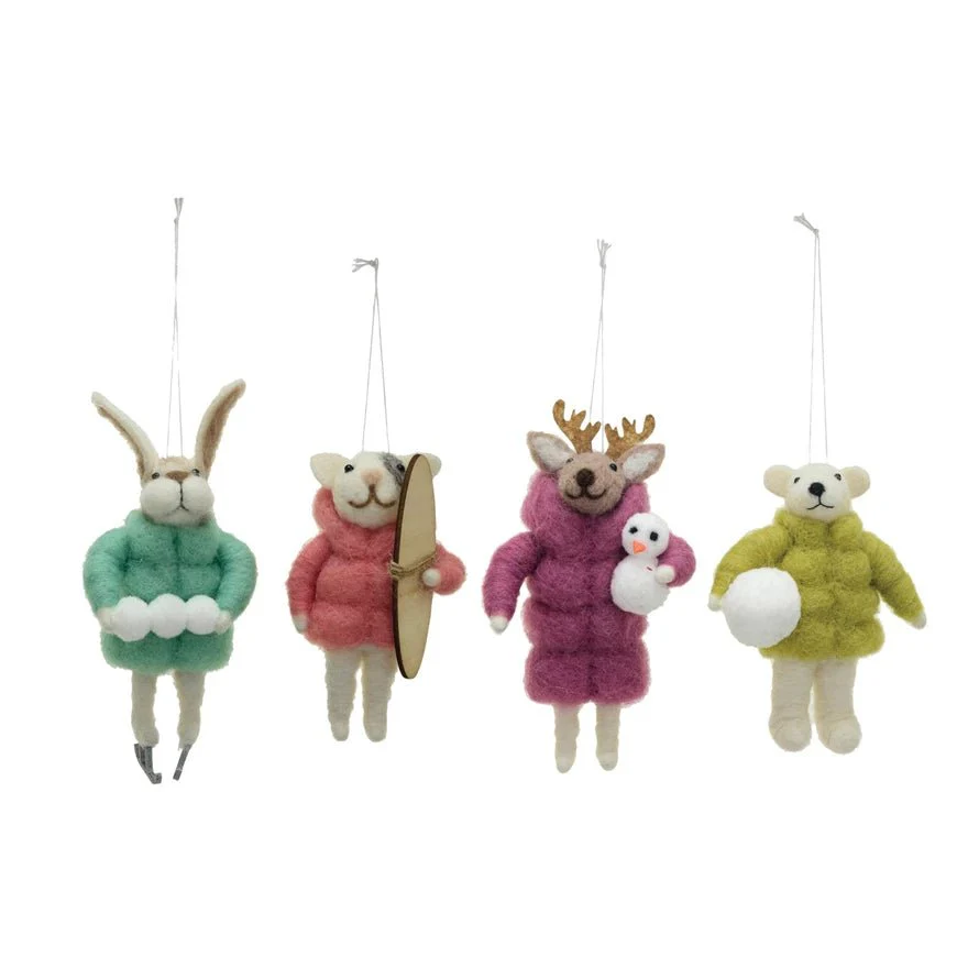 Winter Coat Animals Ornament - Image 2