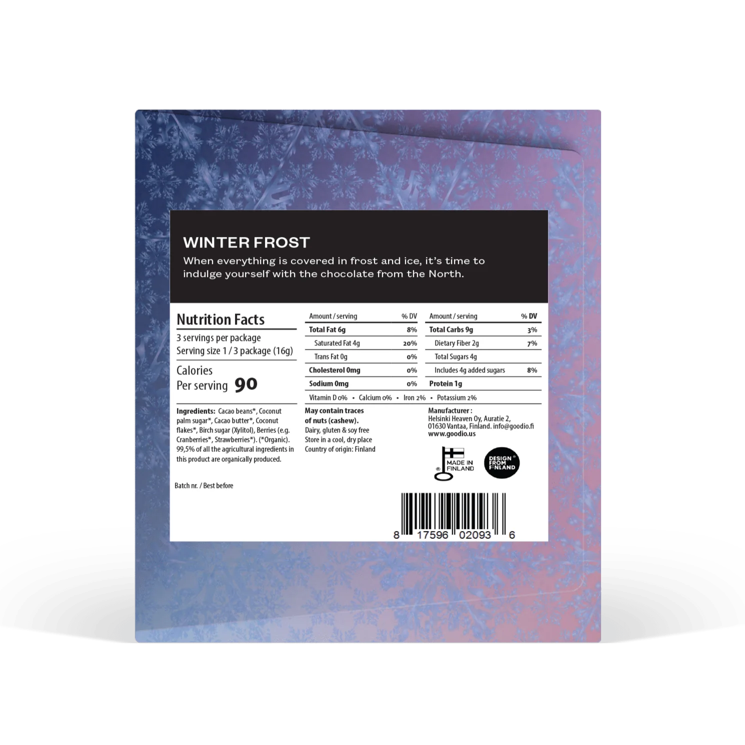 Winter Frost 49% Chocolate Bar - Image 2
