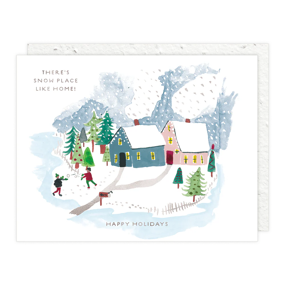Winter Houses Card