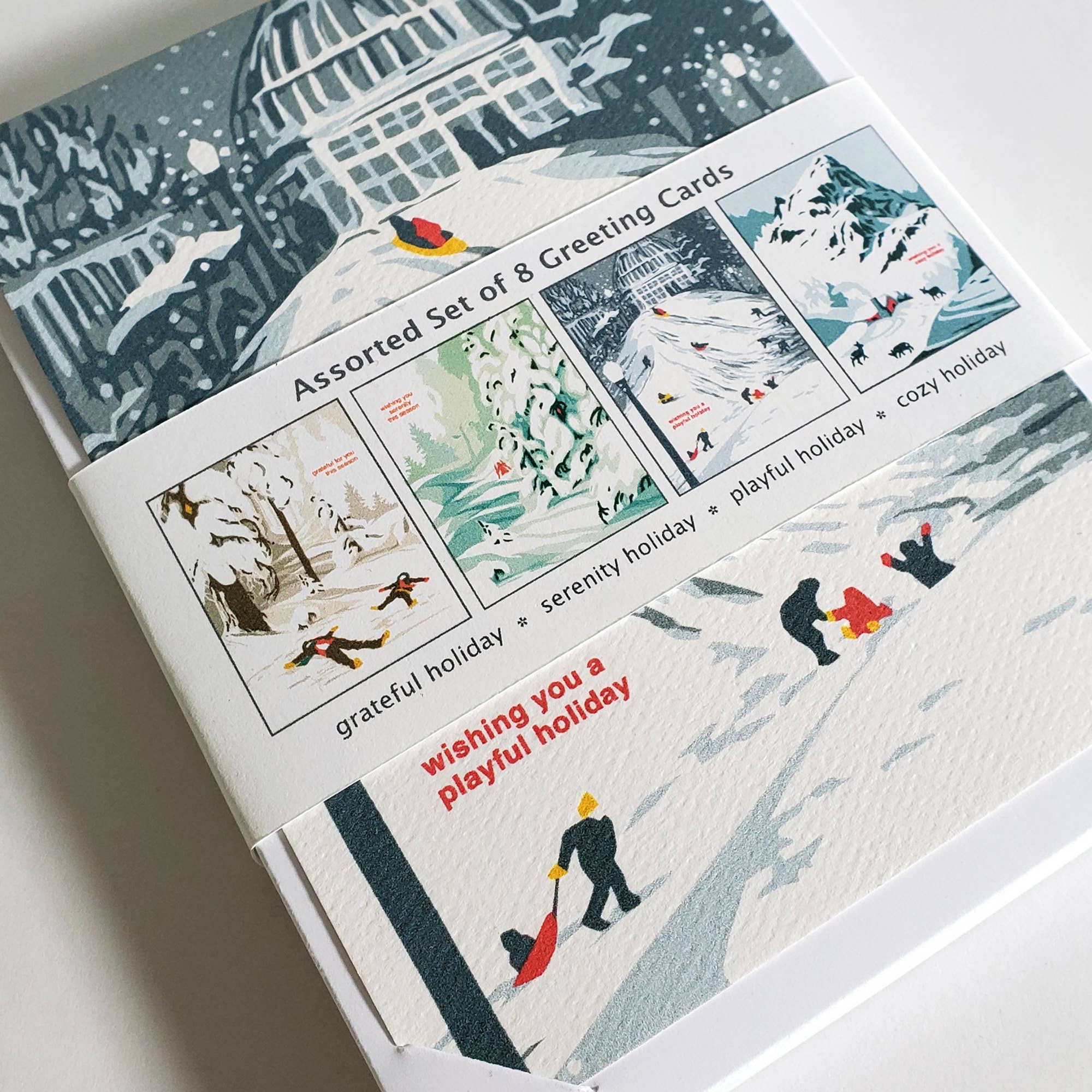 Winter Landscape Holiday Card Set - Image 2