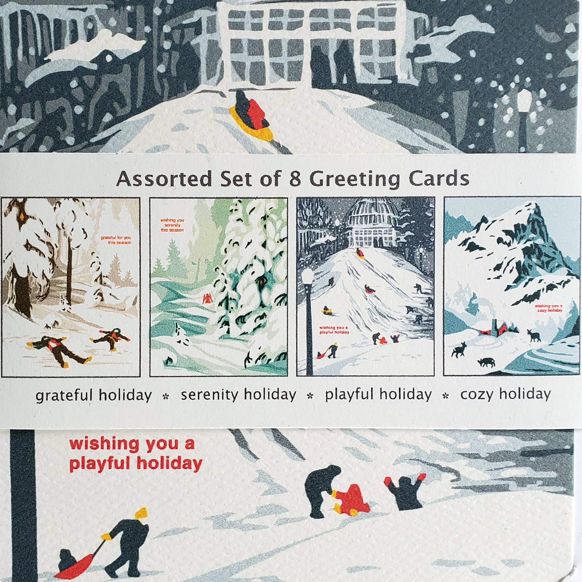 Winter Landscape Holiday Card Set - Image 3