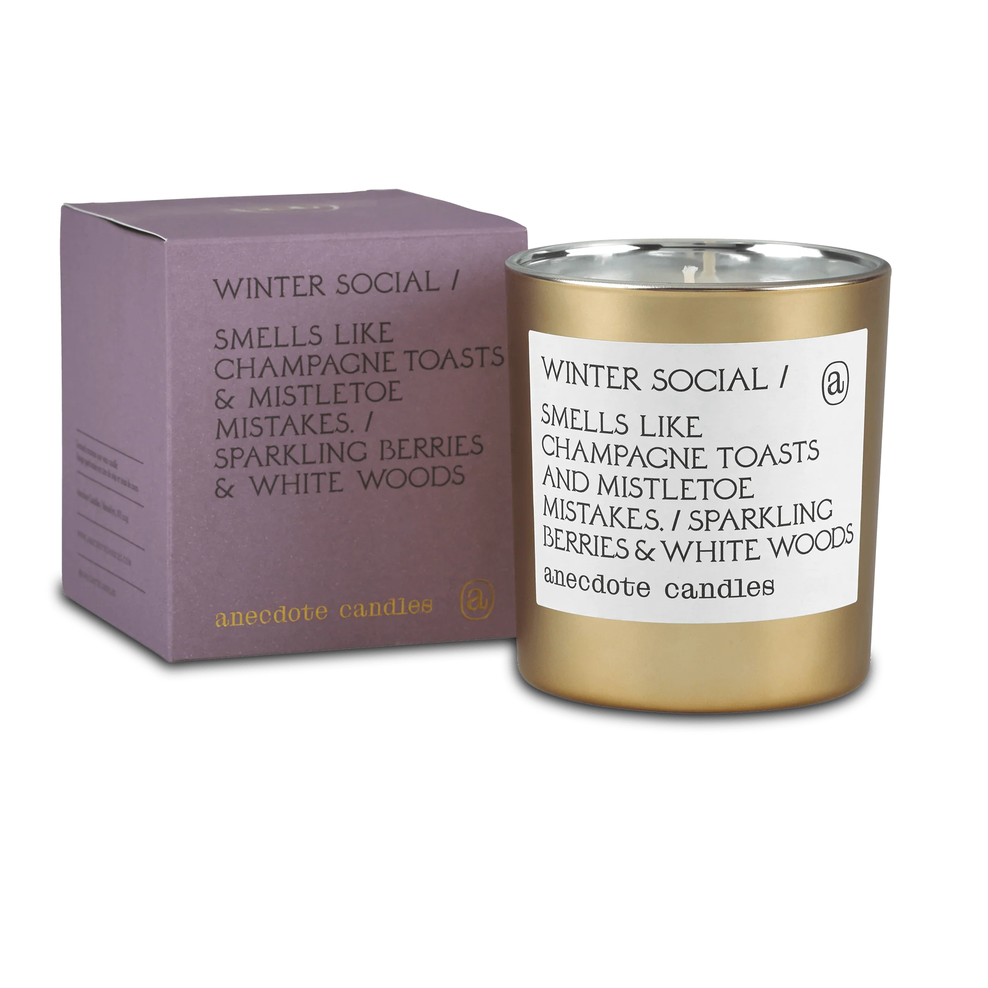 Winter Social Gold Tumbler Candle - Image 2