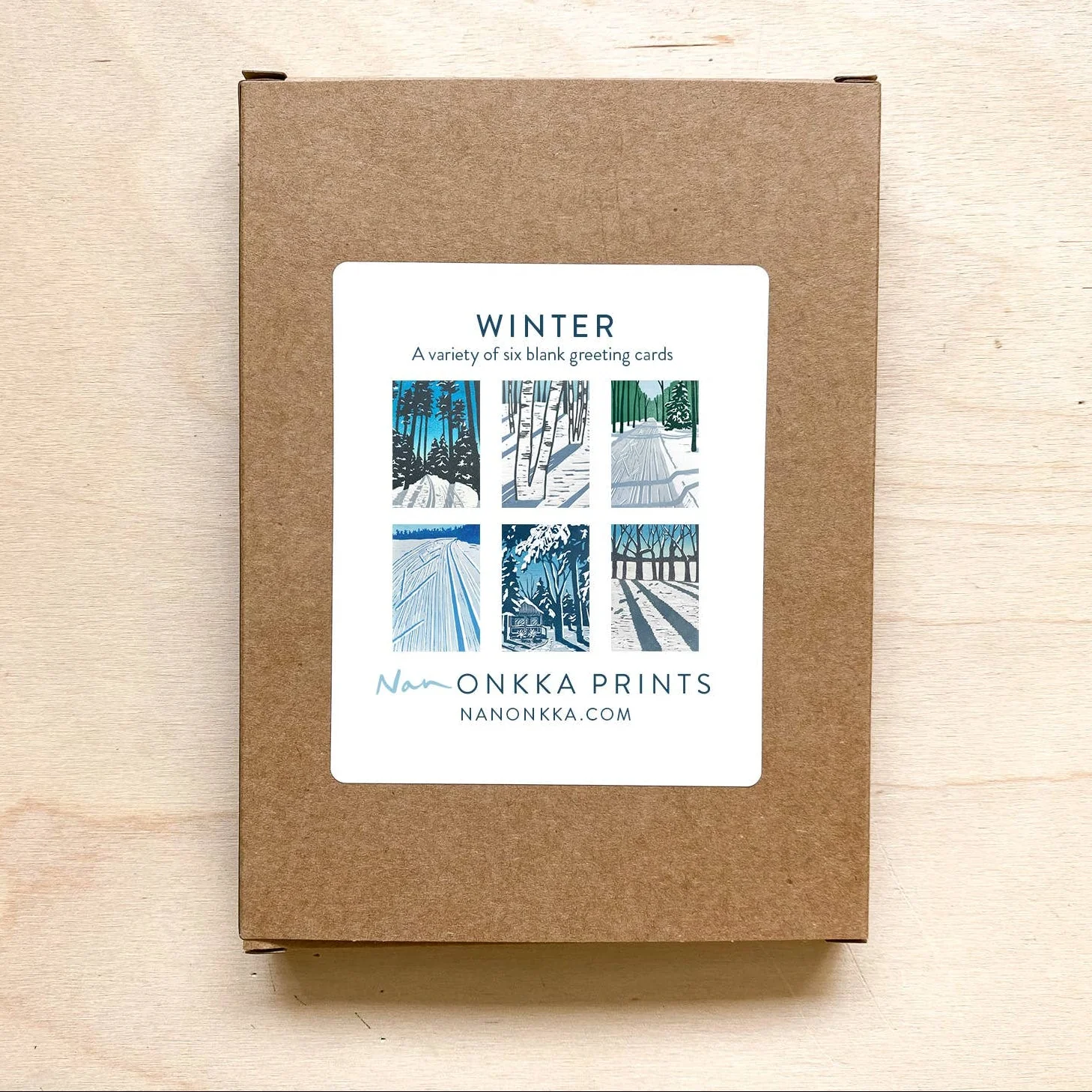 Nan Onkka Winter Boxed Cards, Set of 6 - Image 4