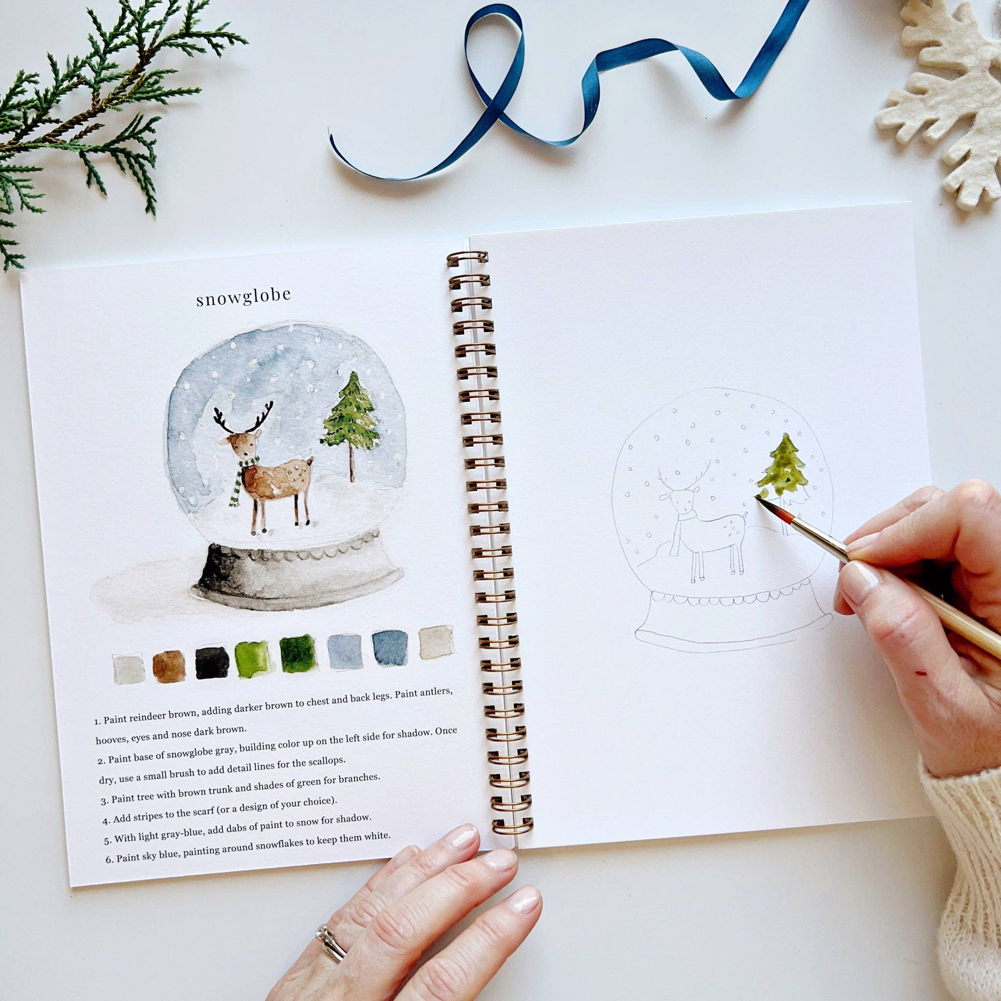 Winter Watercolor Workbook - Image 3