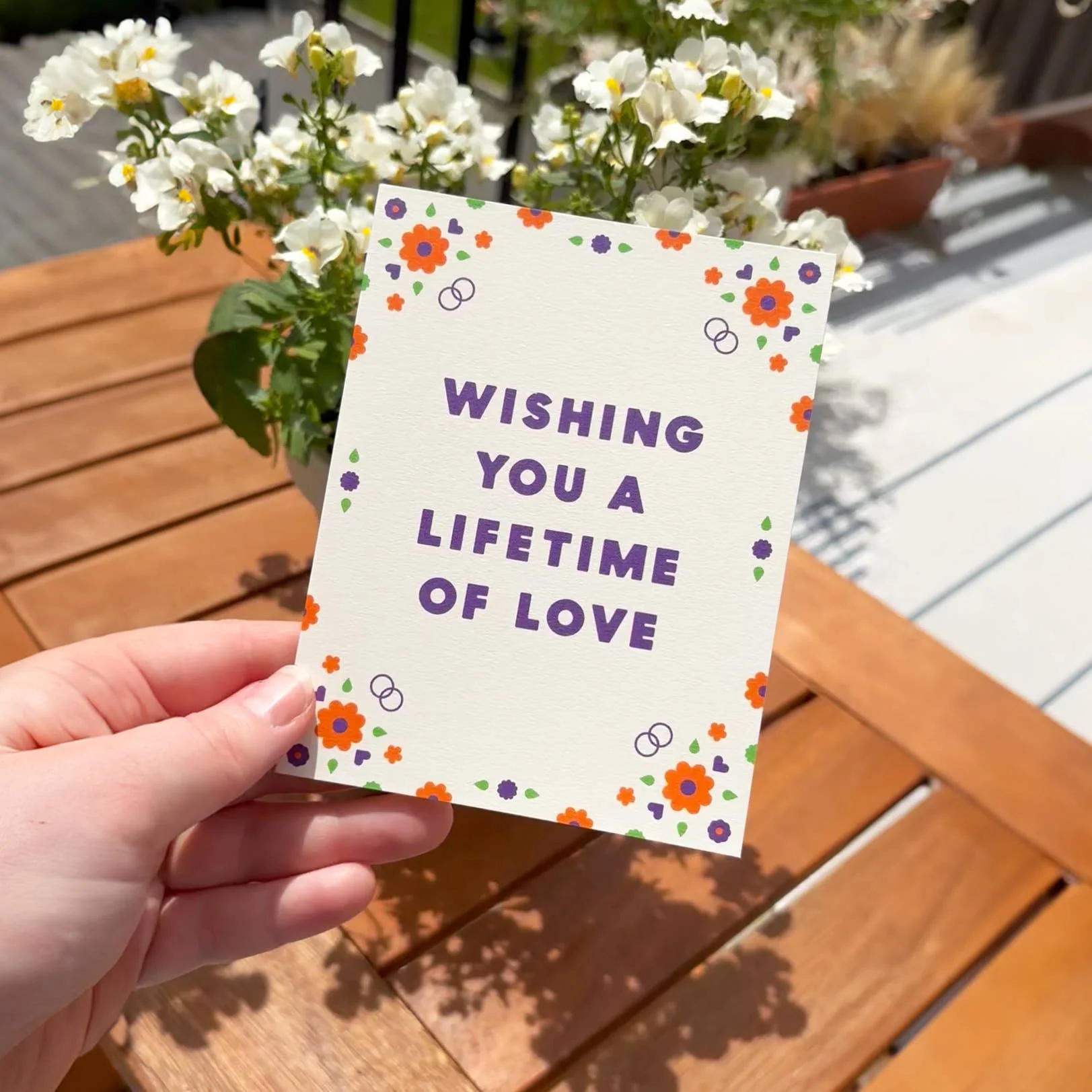 Lifetime of Love Wedding Card - Image 2