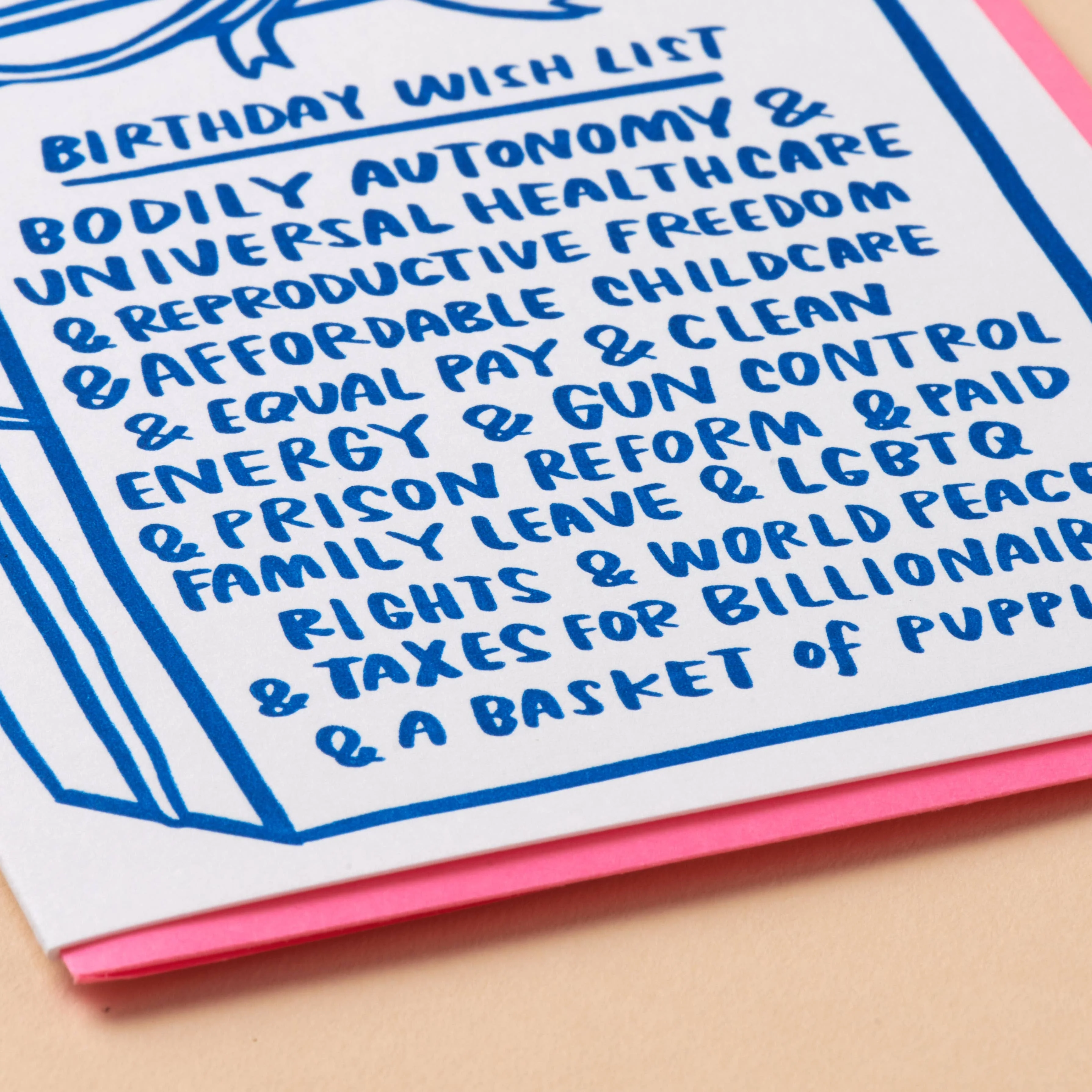 Woke Wish List Birthday Card - Image 2