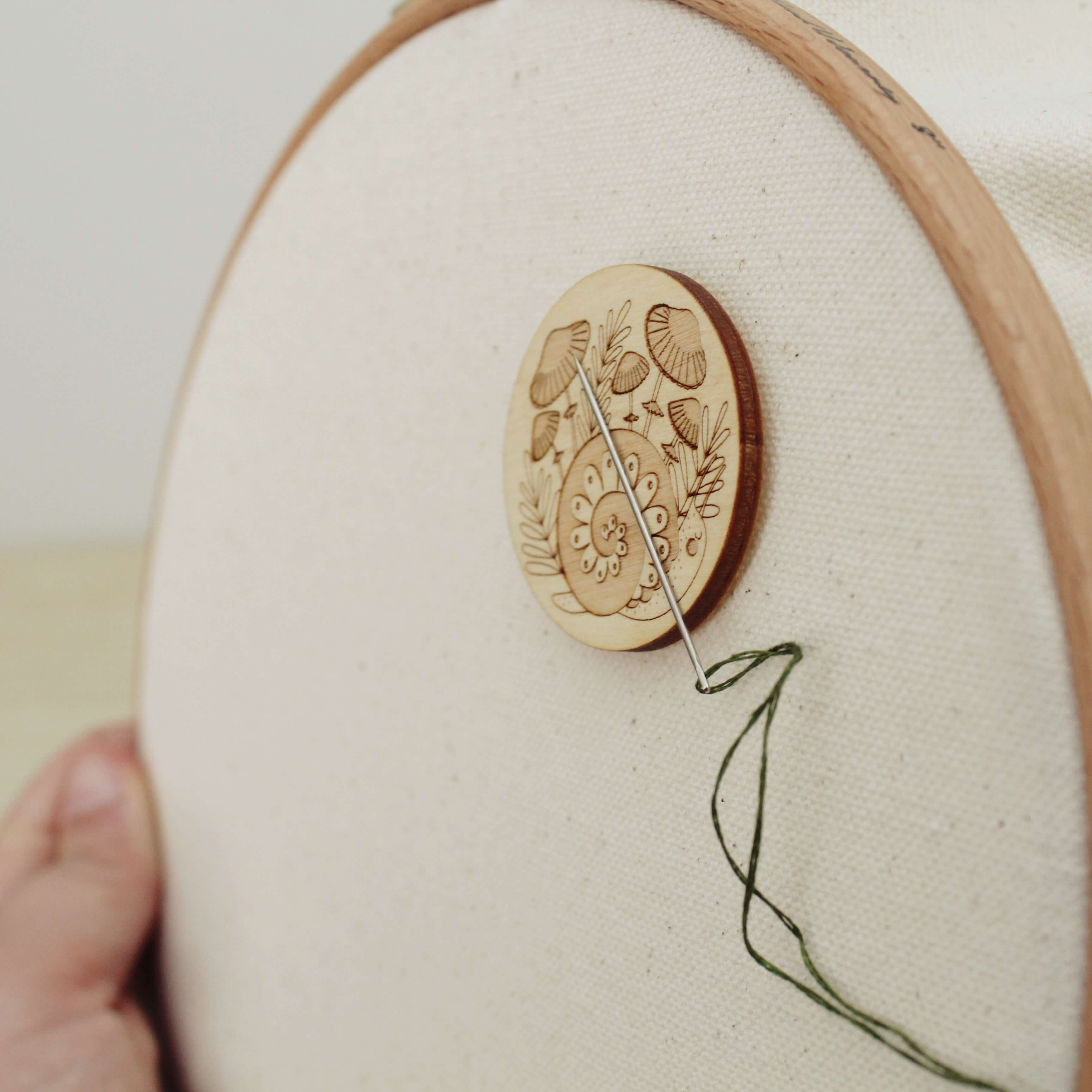 Wood Needle Minder: Snail - Image 3