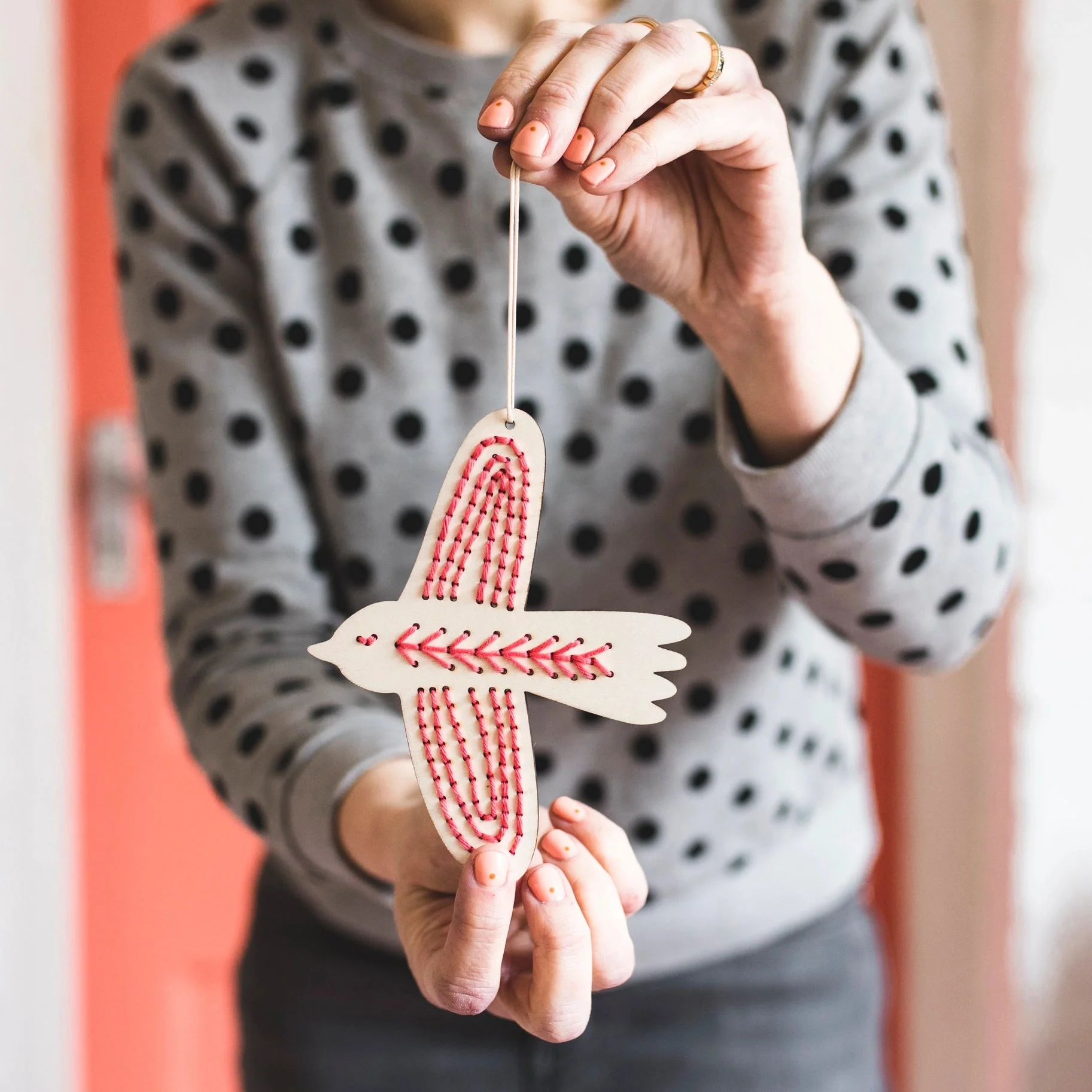 Wooden Bird Embroidery Kit - Image 3