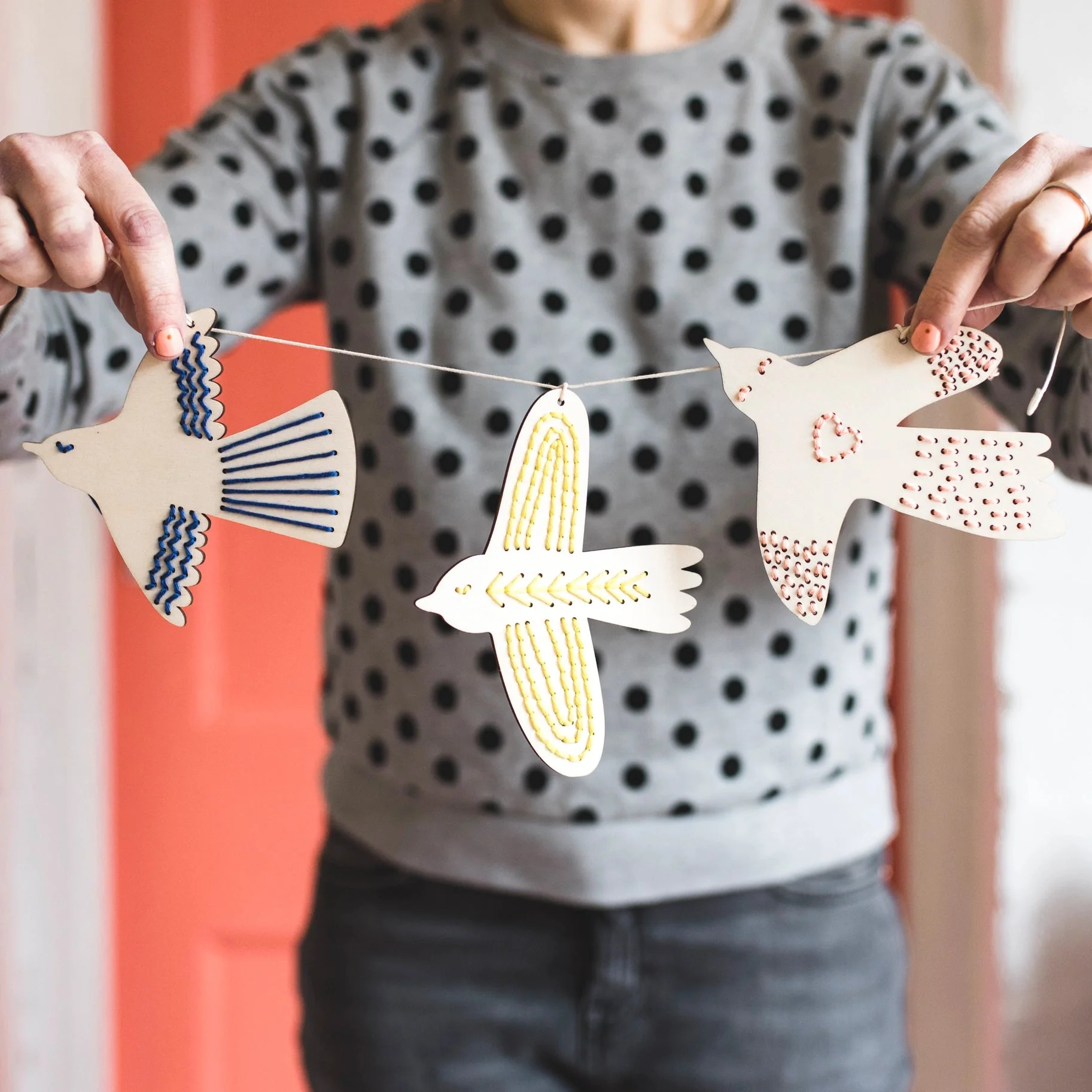 Wooden Bird Embroidery Kit - Image 4
