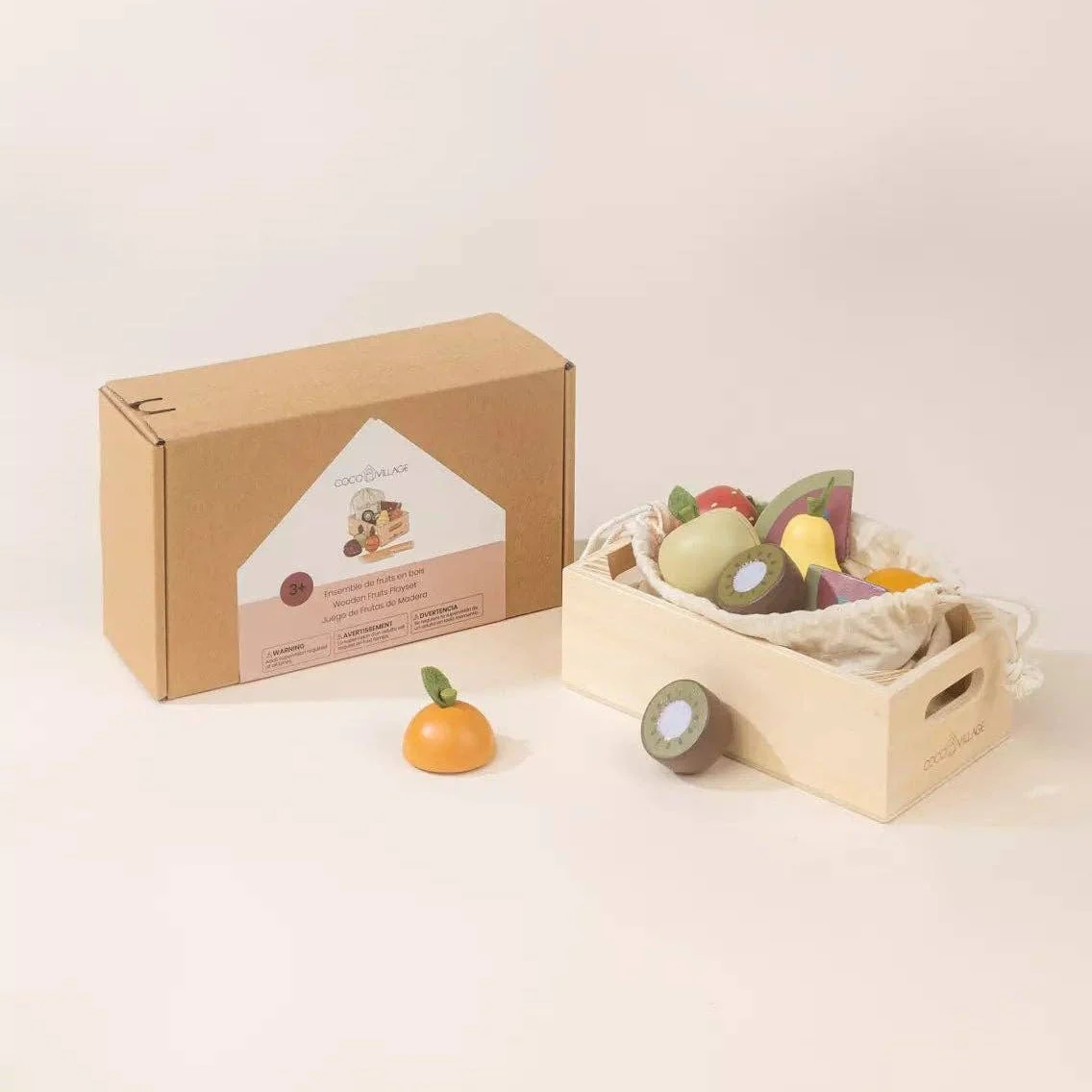 Wooden Fruits Playset - Image 3