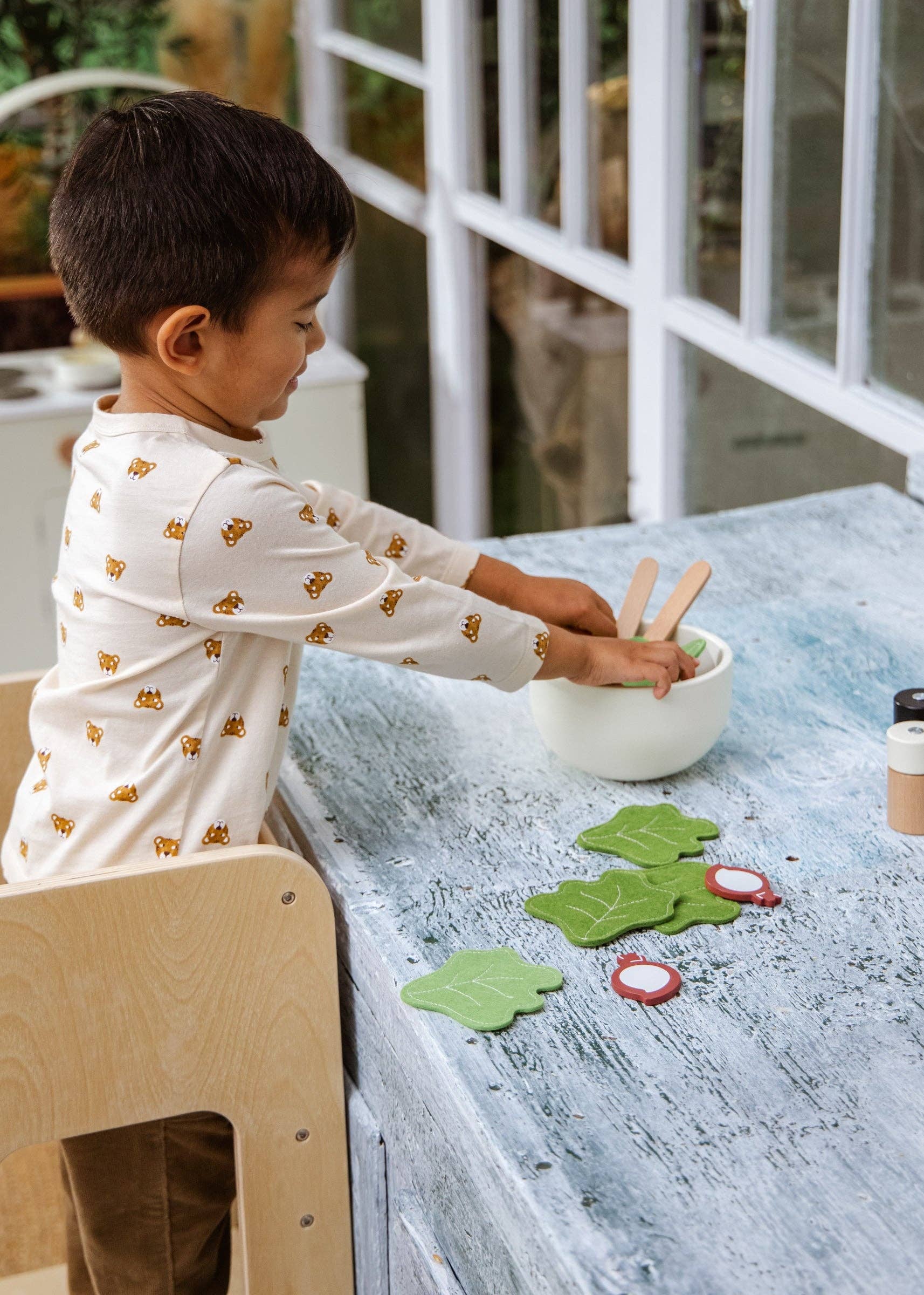 Wooden Salad Playset - Image 2