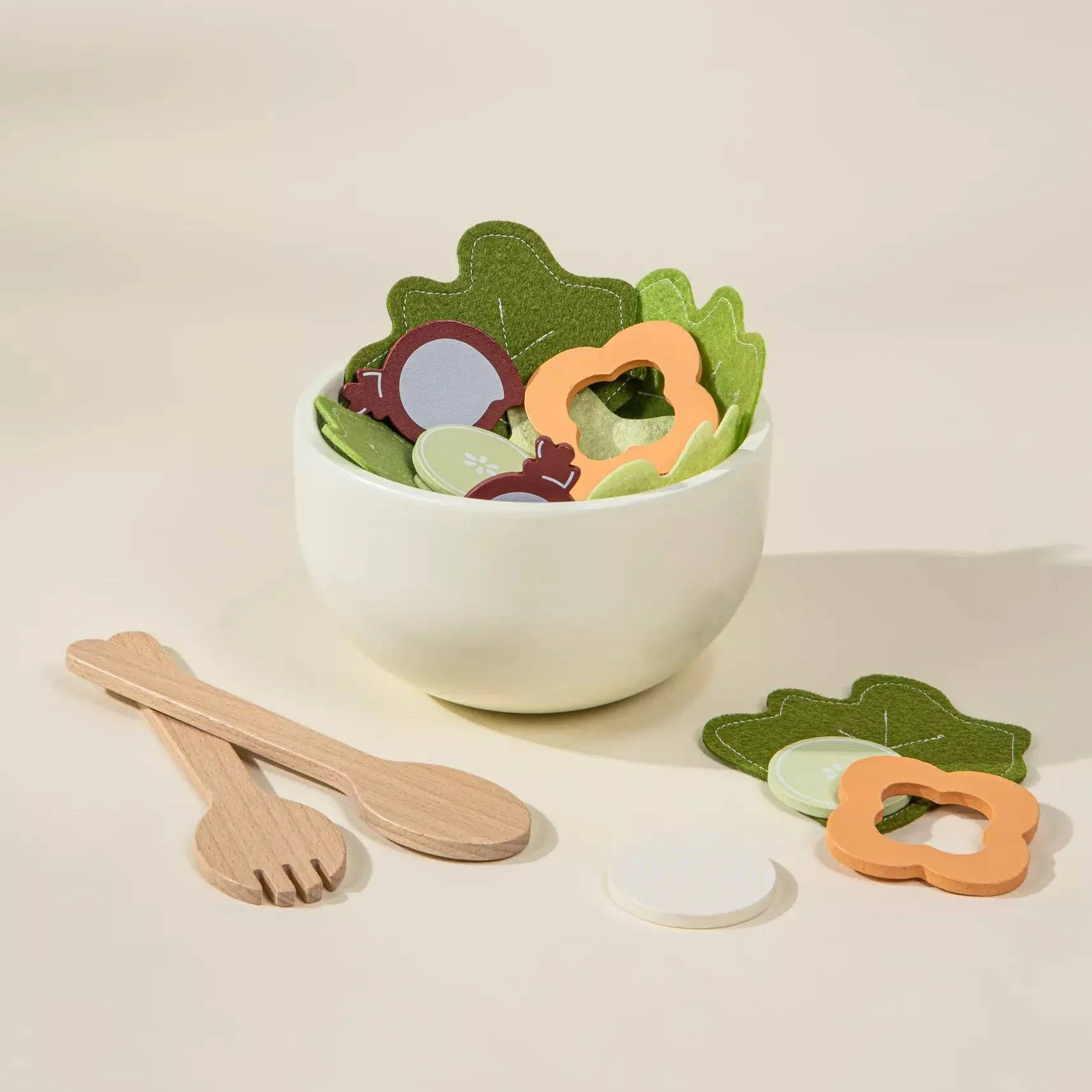 Wooden Salad Playset - Image 3