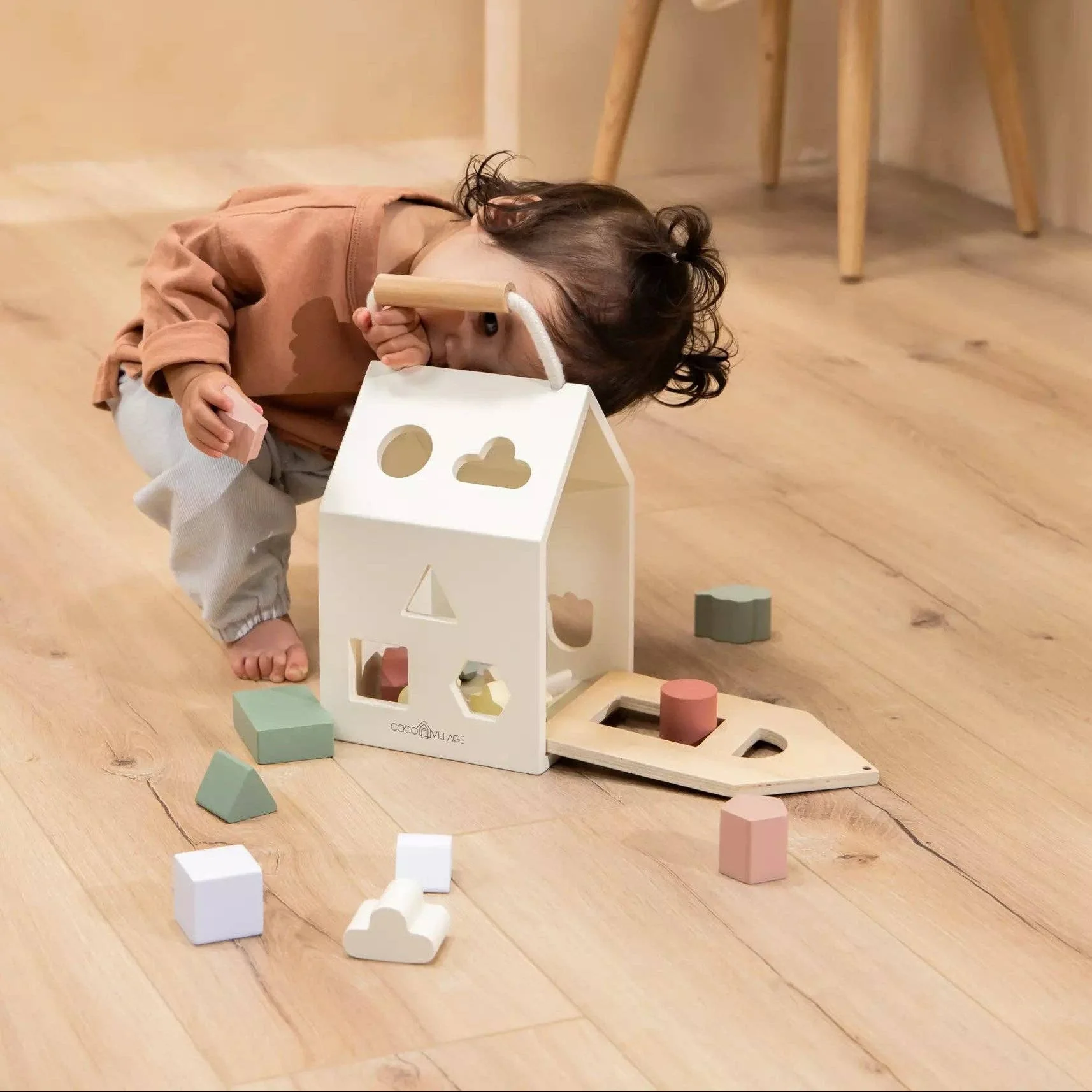 Wooden Shapes Sorting House - Image 2