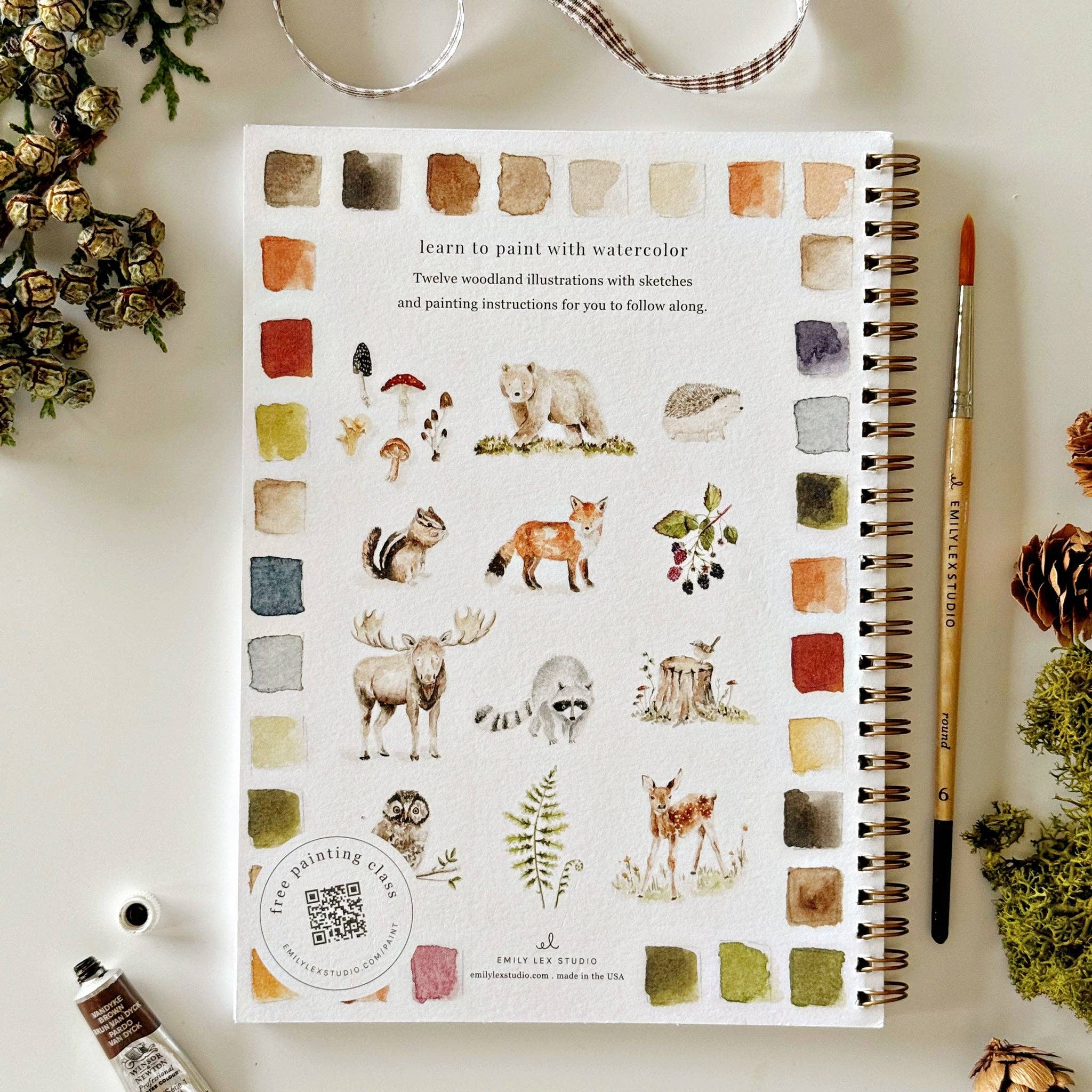 Woodland Watercolor Workbook - Image 3