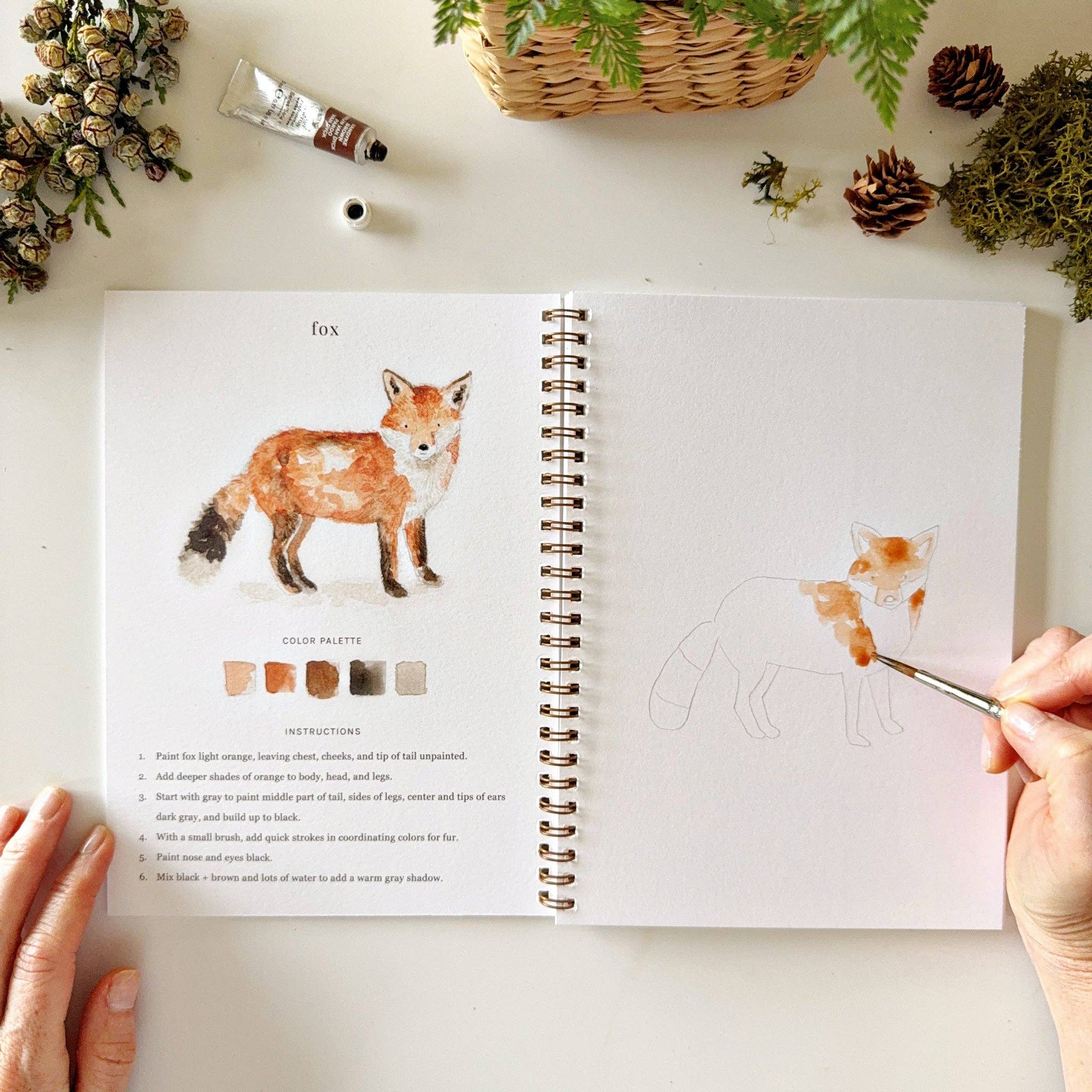 Woodland Watercolor Workbook - Image 4