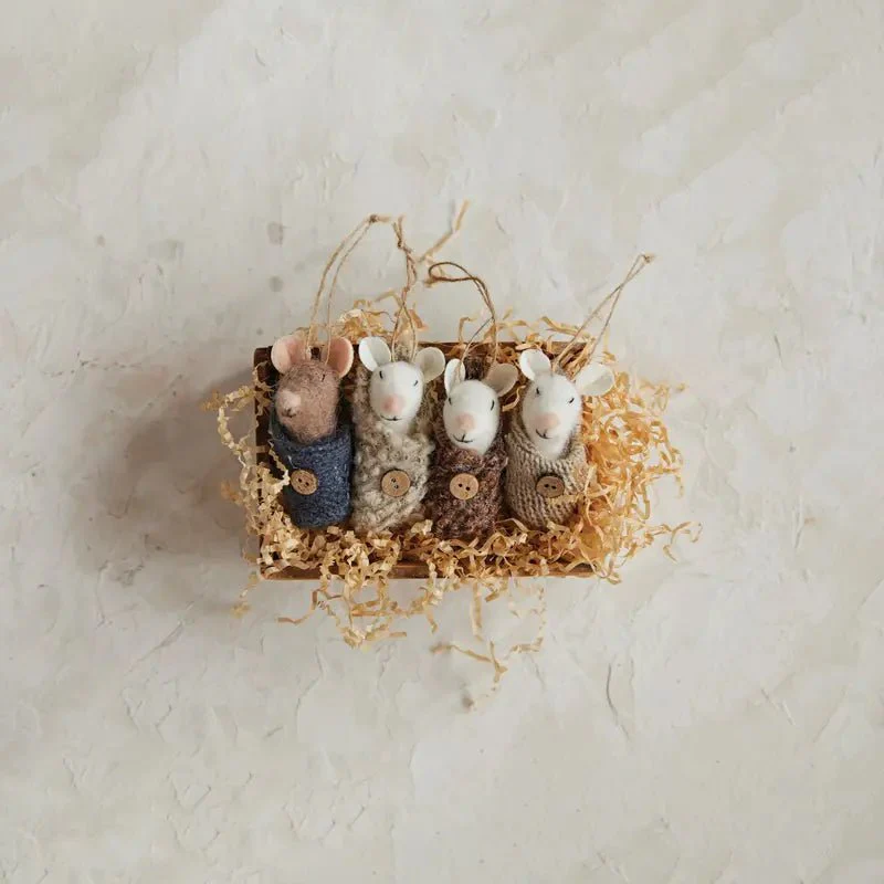 Baby Mouse in Swaddle Ornament - Image 2