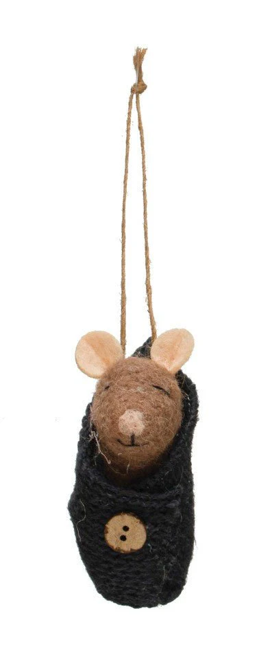 Baby Mouse in Swaddle Ornament - Image 5