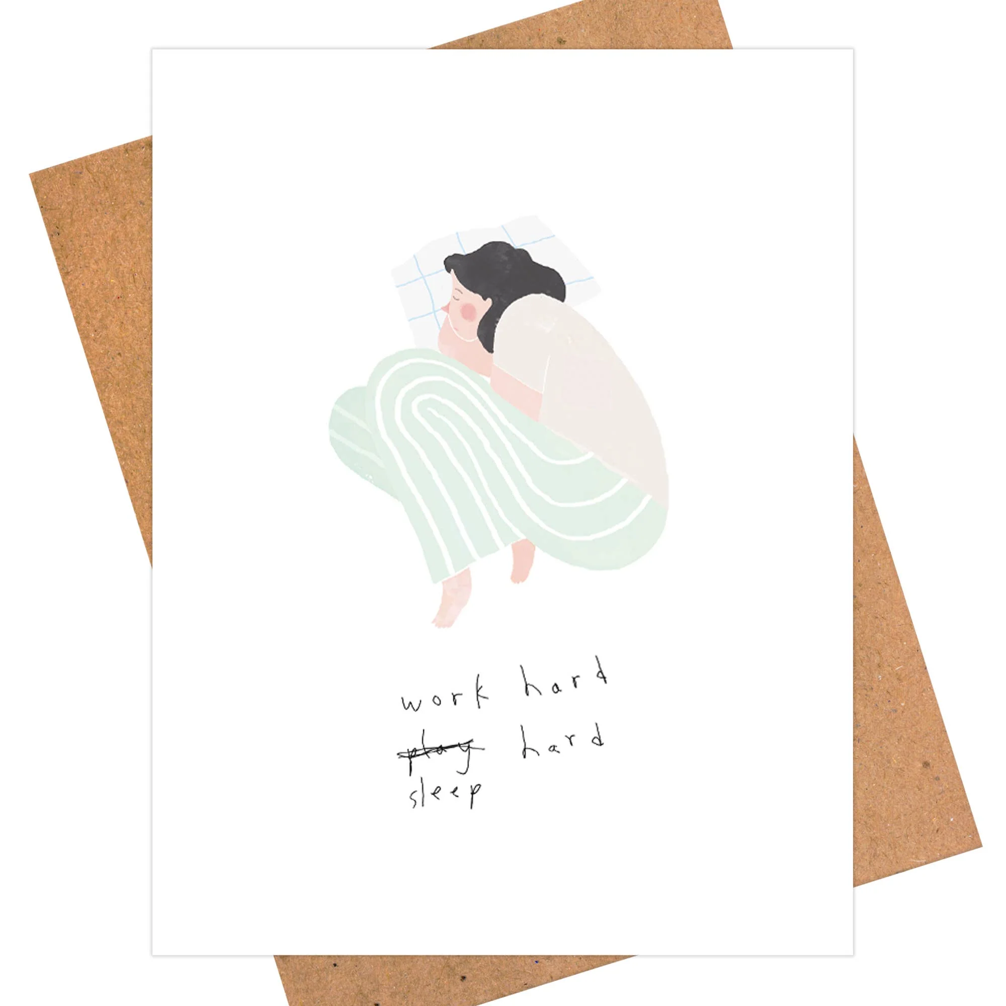 Work Hard, Sleep Hard Card