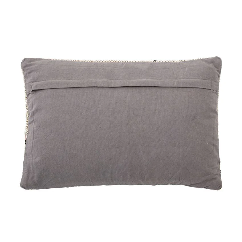 Woven Cotton Lumbar Pillow - Image 2