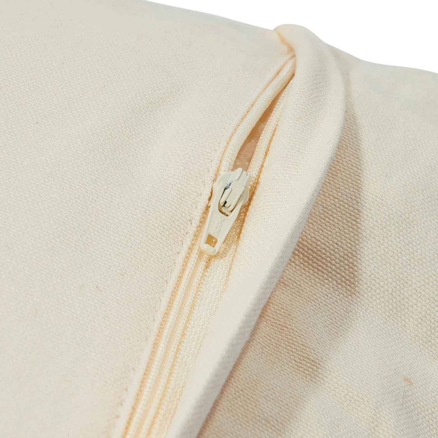 Woven Cotton Pillow With Embroidered Grid - Image 4