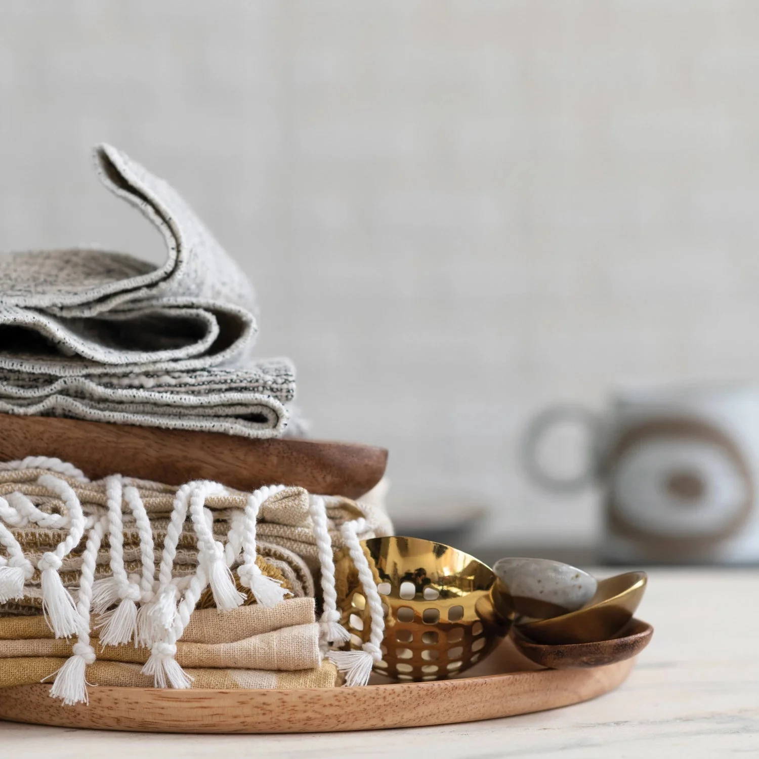 Woven Cotton Slub Dish Cloths set/3 - Image 4