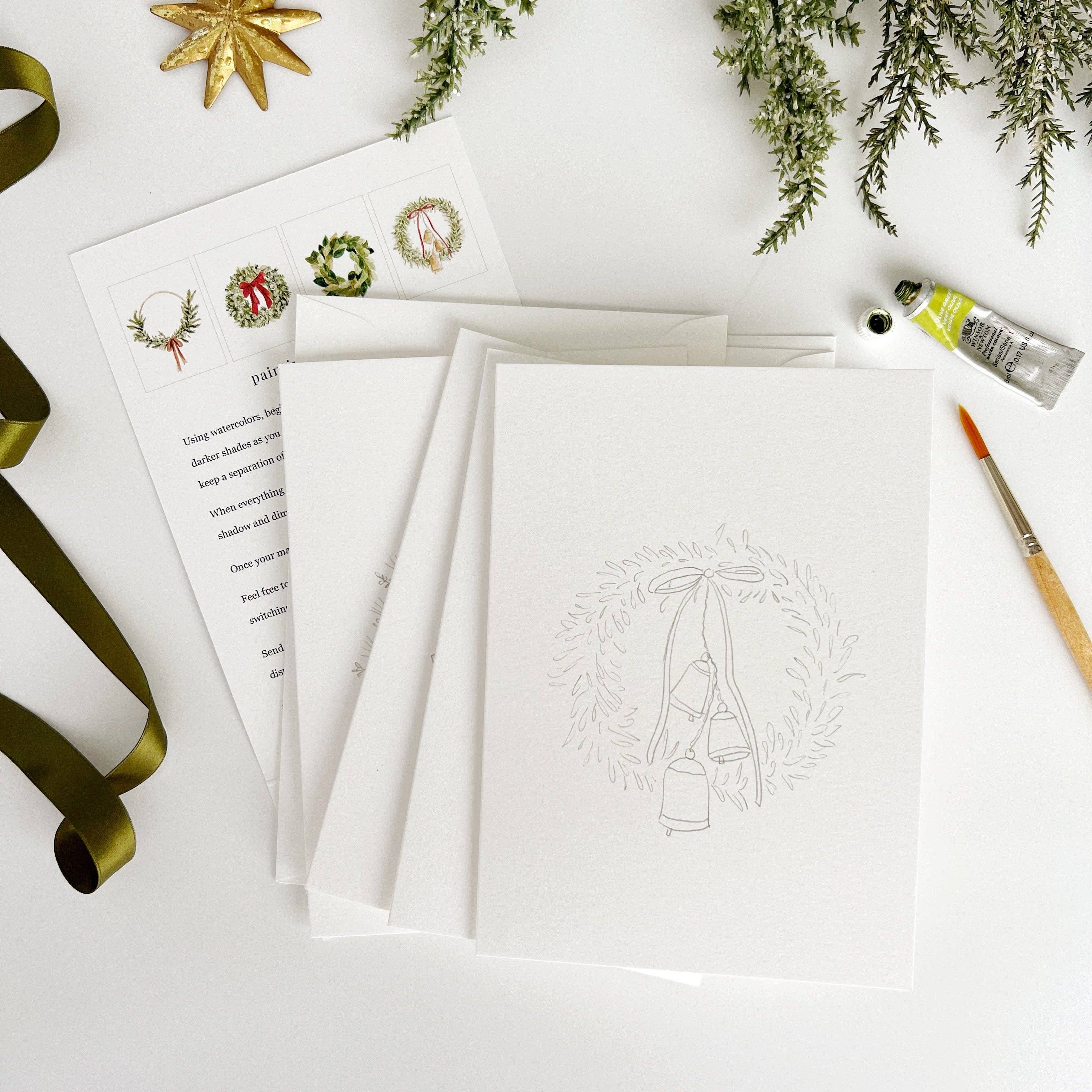 Wreaths Paintable Notecards - Image 4