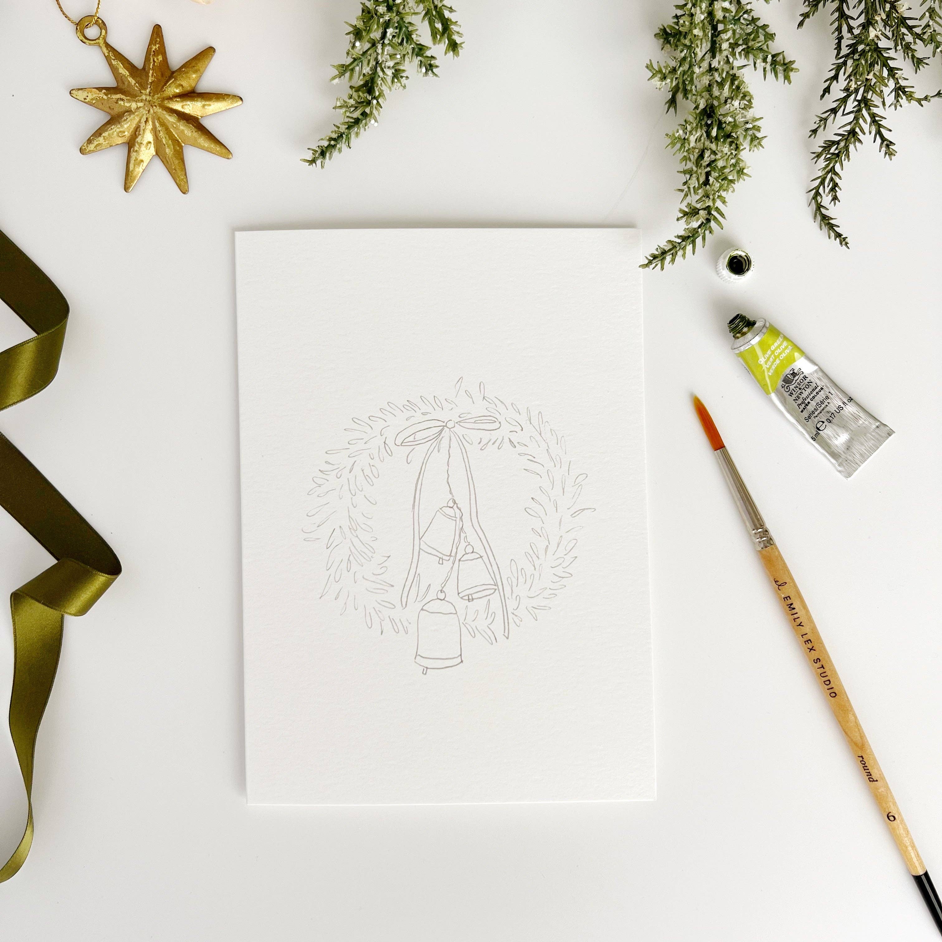 Wreaths Paintable Notecards - Image 6