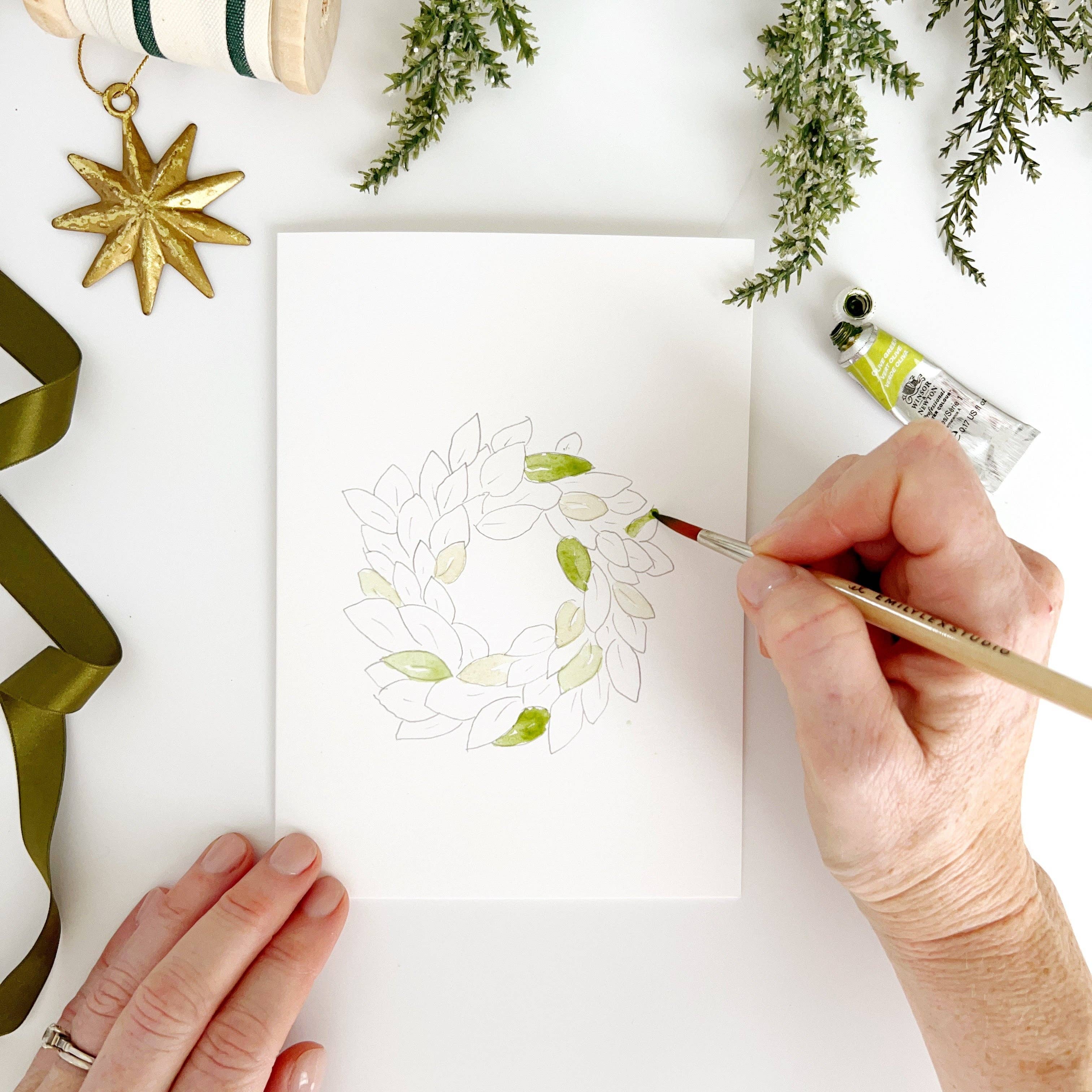 Wreaths Paintable Notecards - Image 8