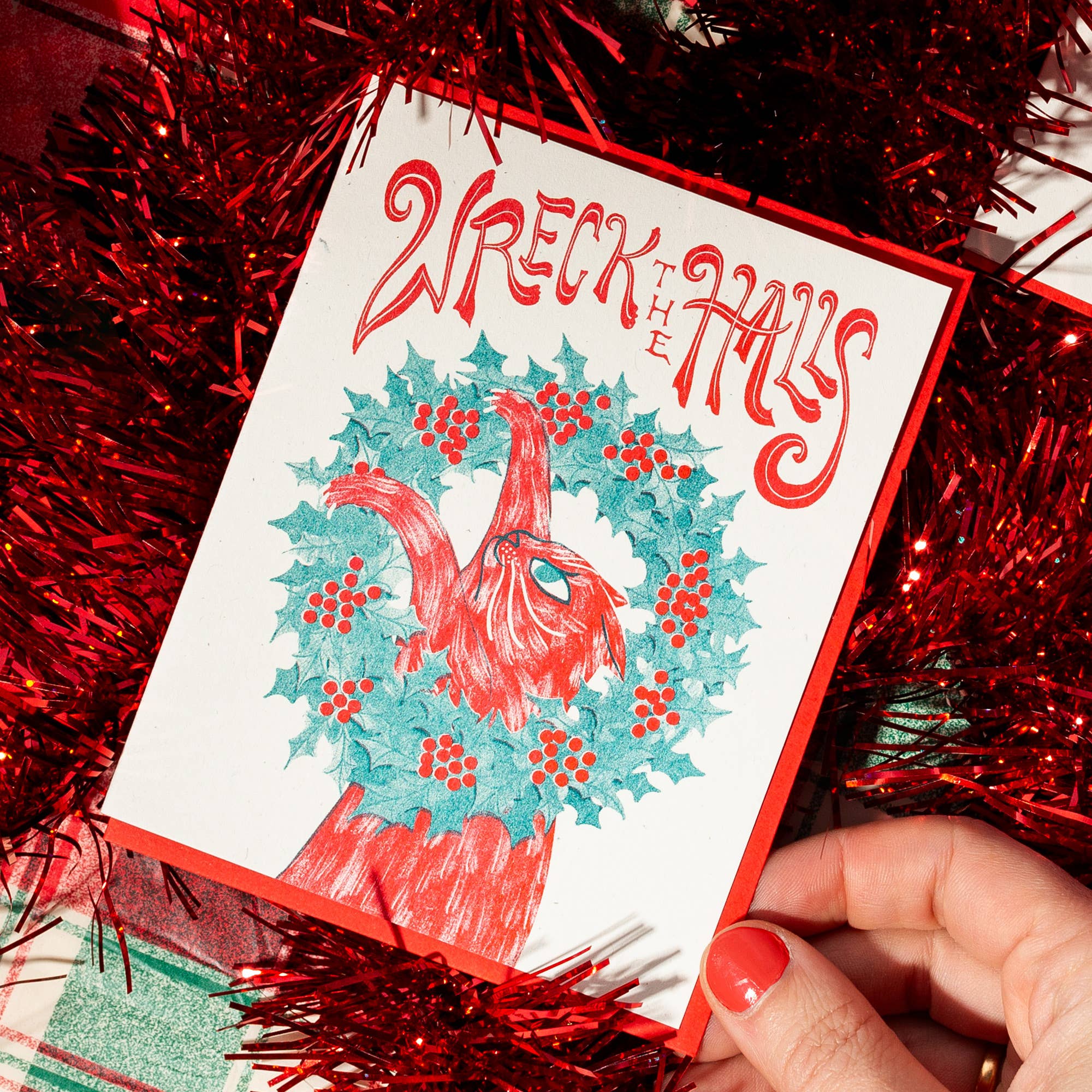 Wreck the Halls Holiday Card - Image 2