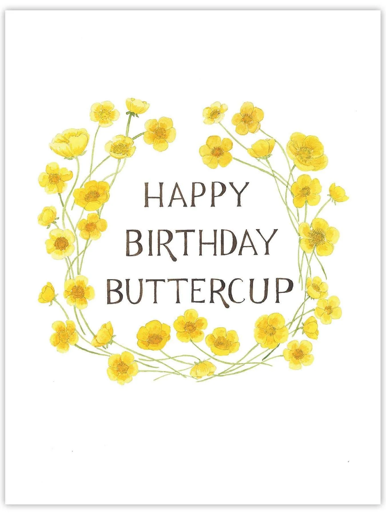 Buttercup Birthday Card