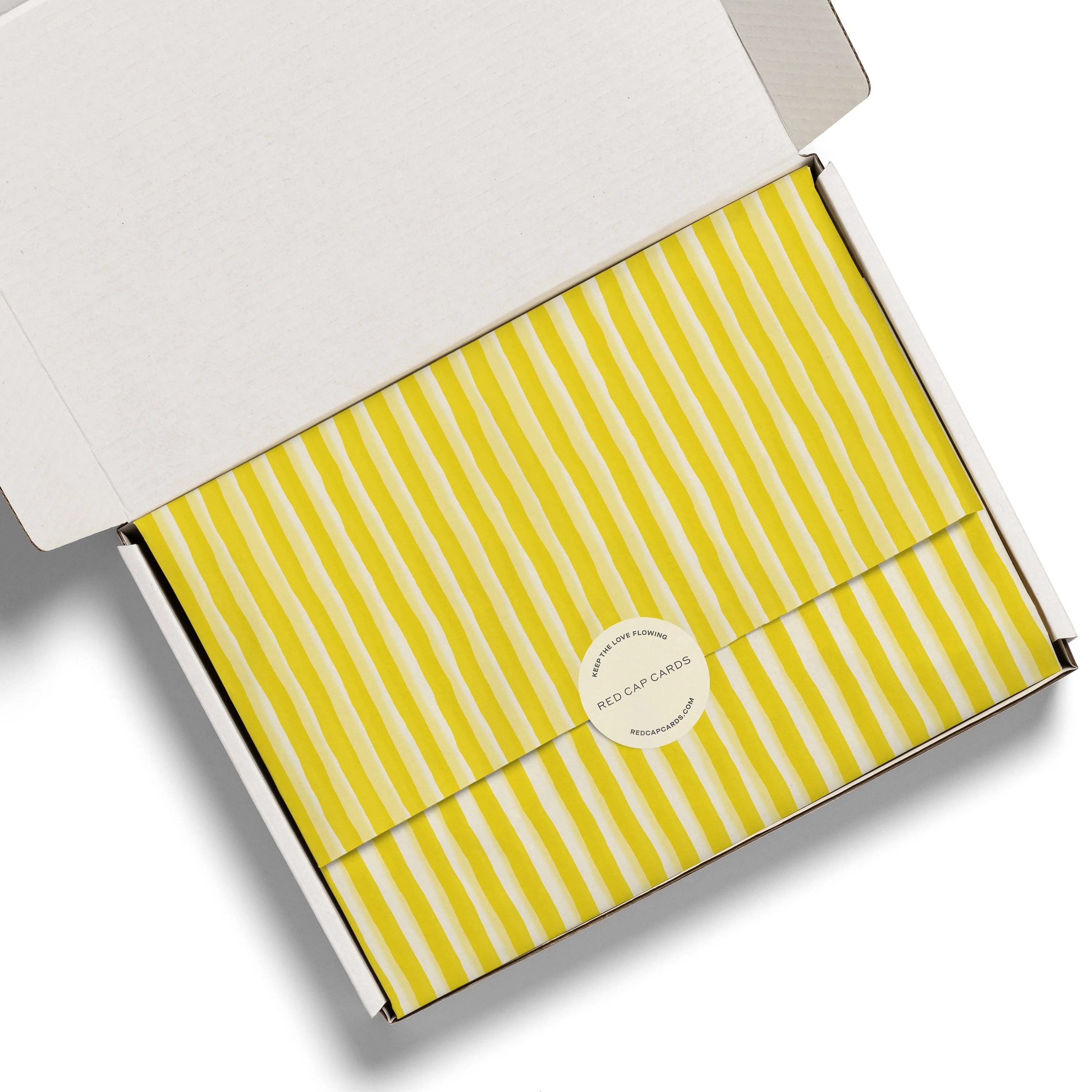 Yellow Stripe Tissue Paper - Image 2