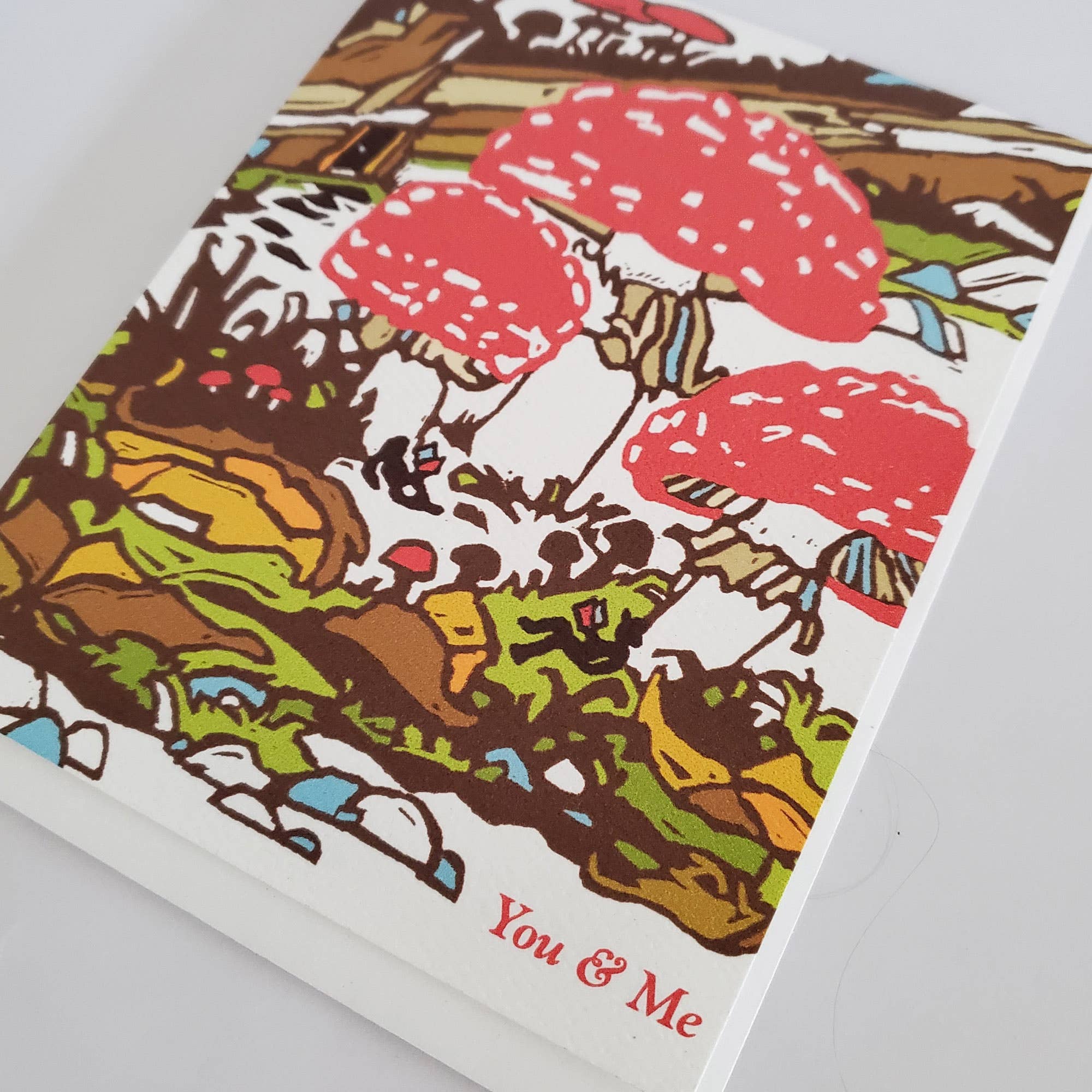 You & Me Mushroom Love Card - Image 2