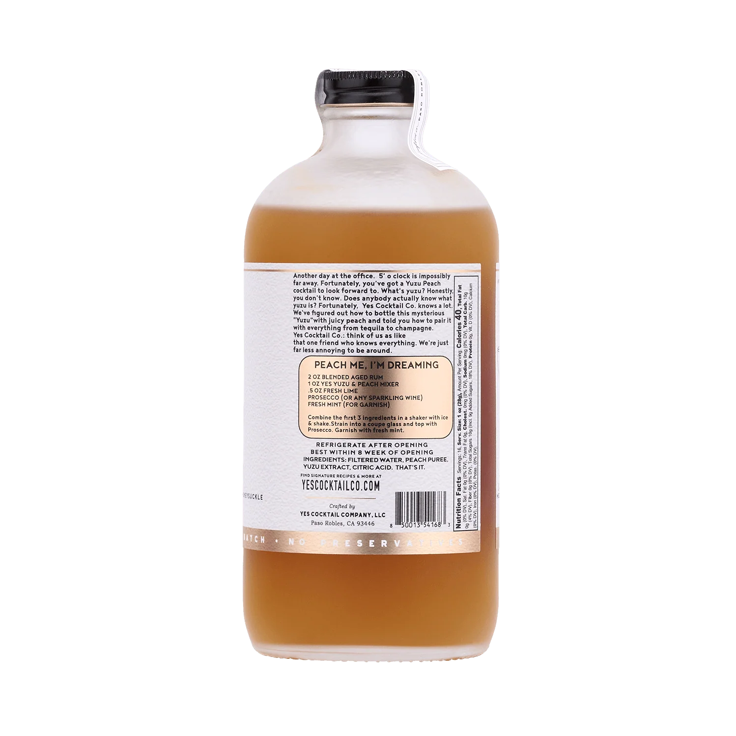 Yuzu & Peach Cocktail Mixer - Image 3