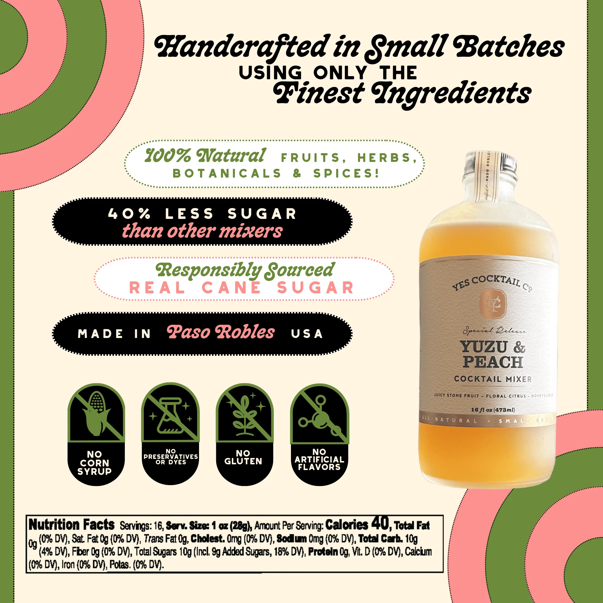 Yuzu & Peach Cocktail Mixer - Image 8